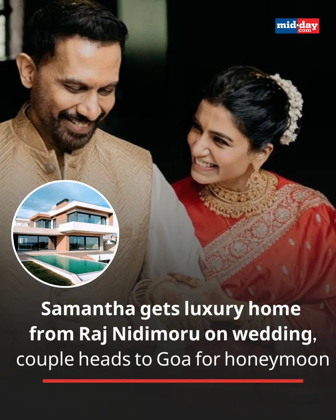 MiD - Samantha and Raj sealed their love in a private, intimate wedding ...
