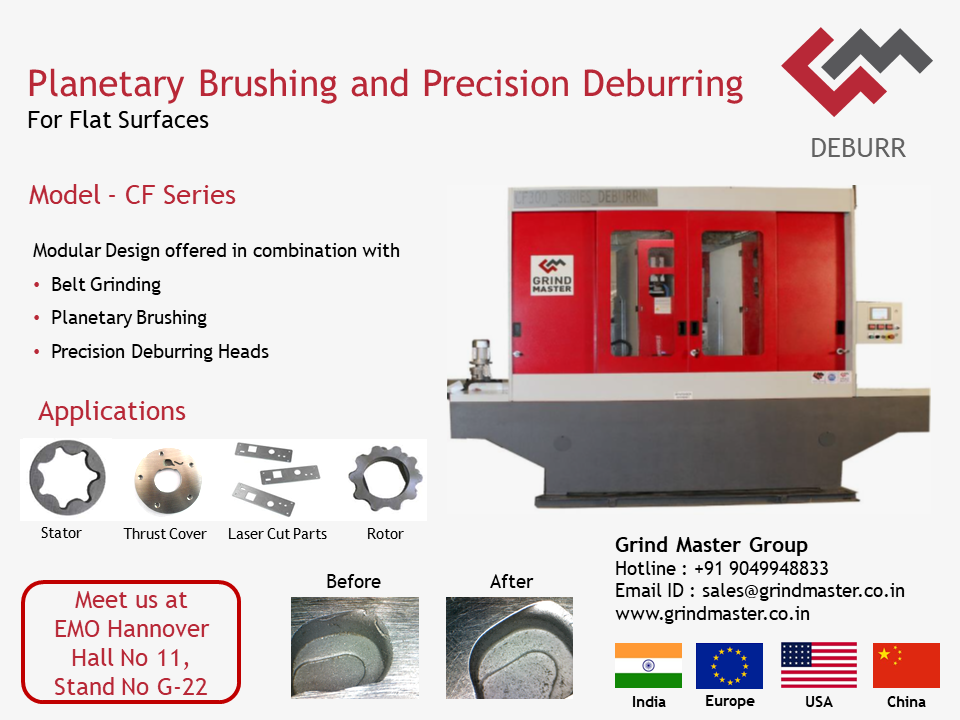Meet us at #EMO 2019 to... - Grind Master Machines Pvt. Ltd