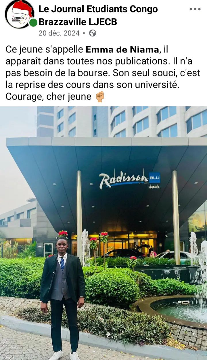 💔 ️‍🩹𝐔𝐧𝐢𝐯𝐞𝐫𝐬... - Le Journal Etudiants Congo Brazzaville LJECB | Facebook