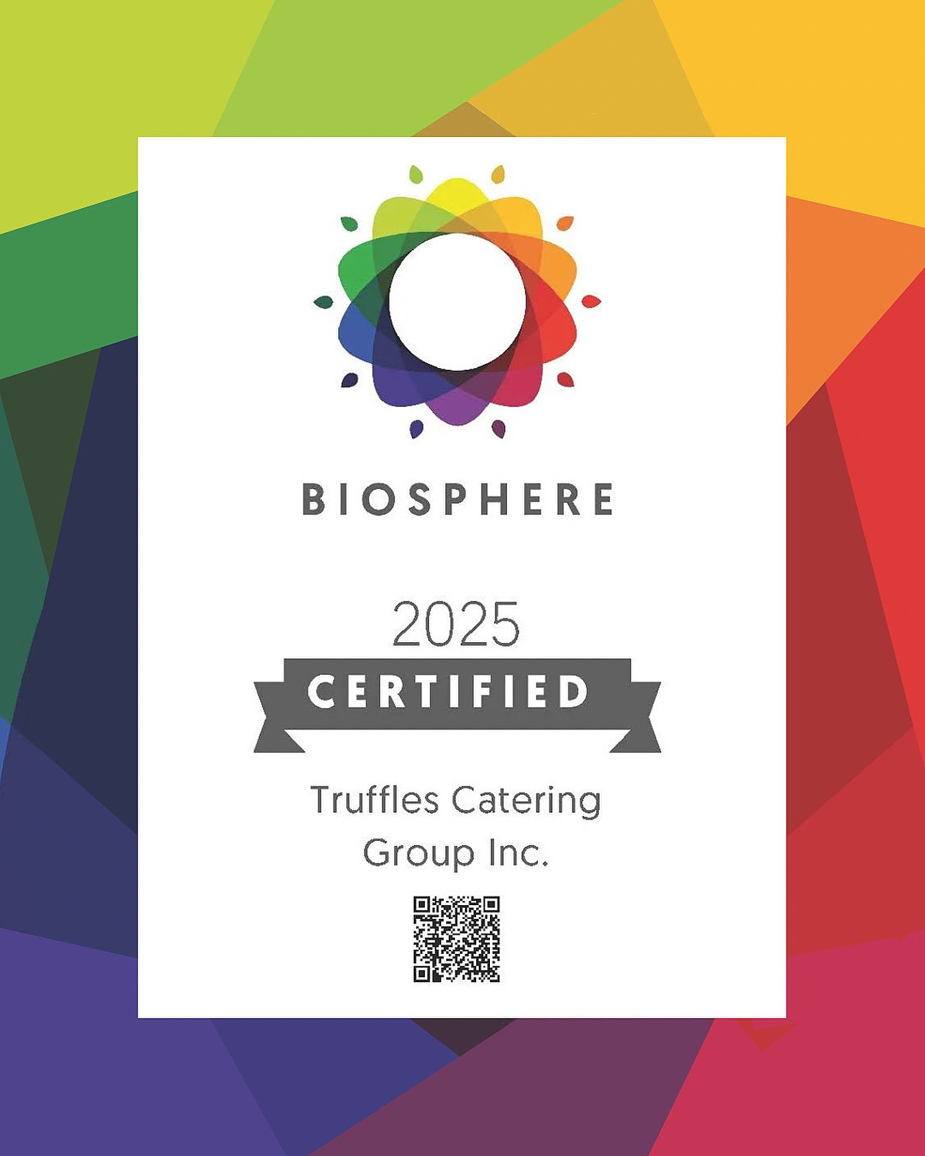 Truffles - 🌍 Big news! We’re proud to be the first catering company in ...