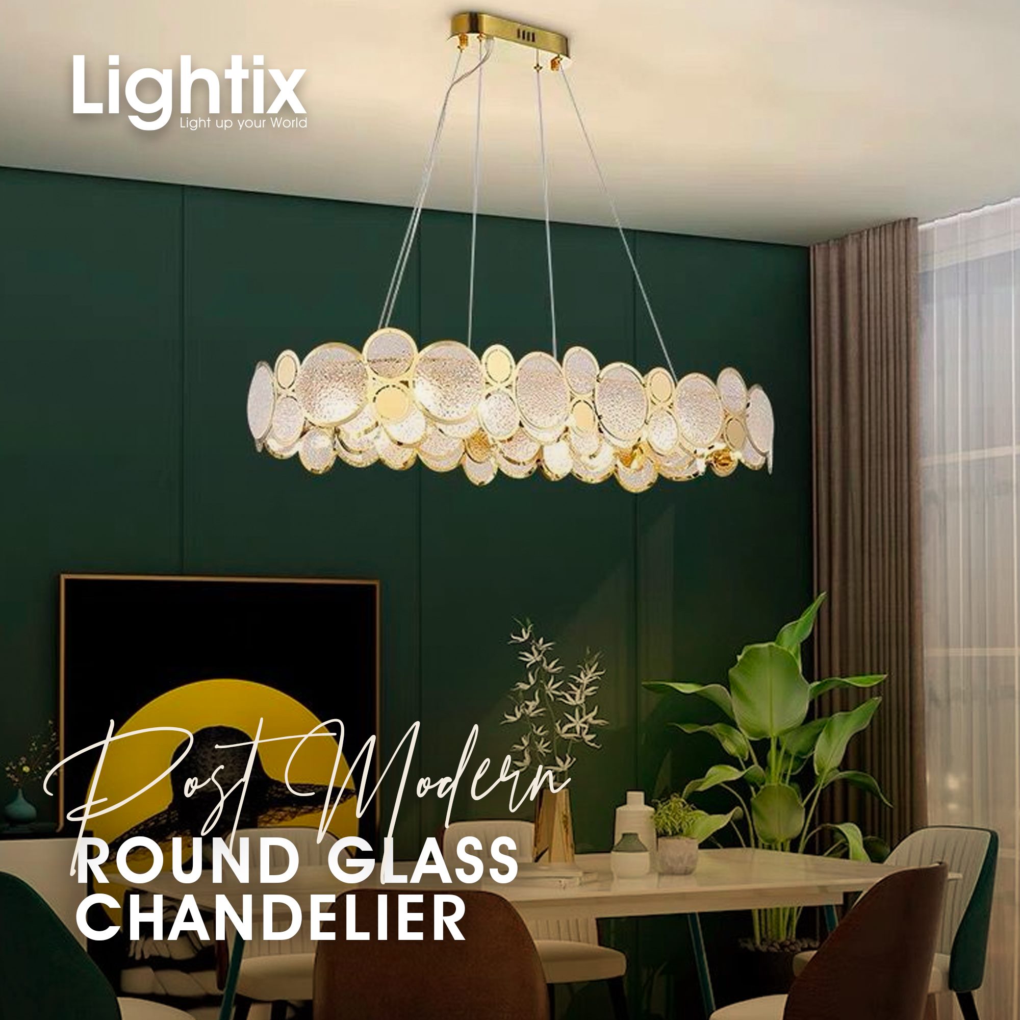 Lightix - NEW COLLECTION ! Post Modern Round Glass...