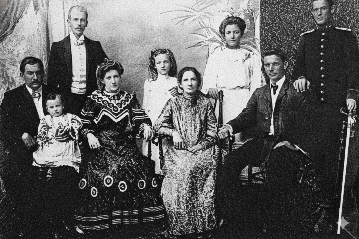 Proyecto - Familia Banzer, retratada en 1907 en Santa Cruz. Parados ...