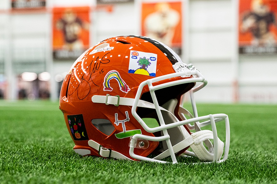 babies football helmets Baby Dawg Helmet Bodysuit Its among the lightest helmets available As part of yesterday's University