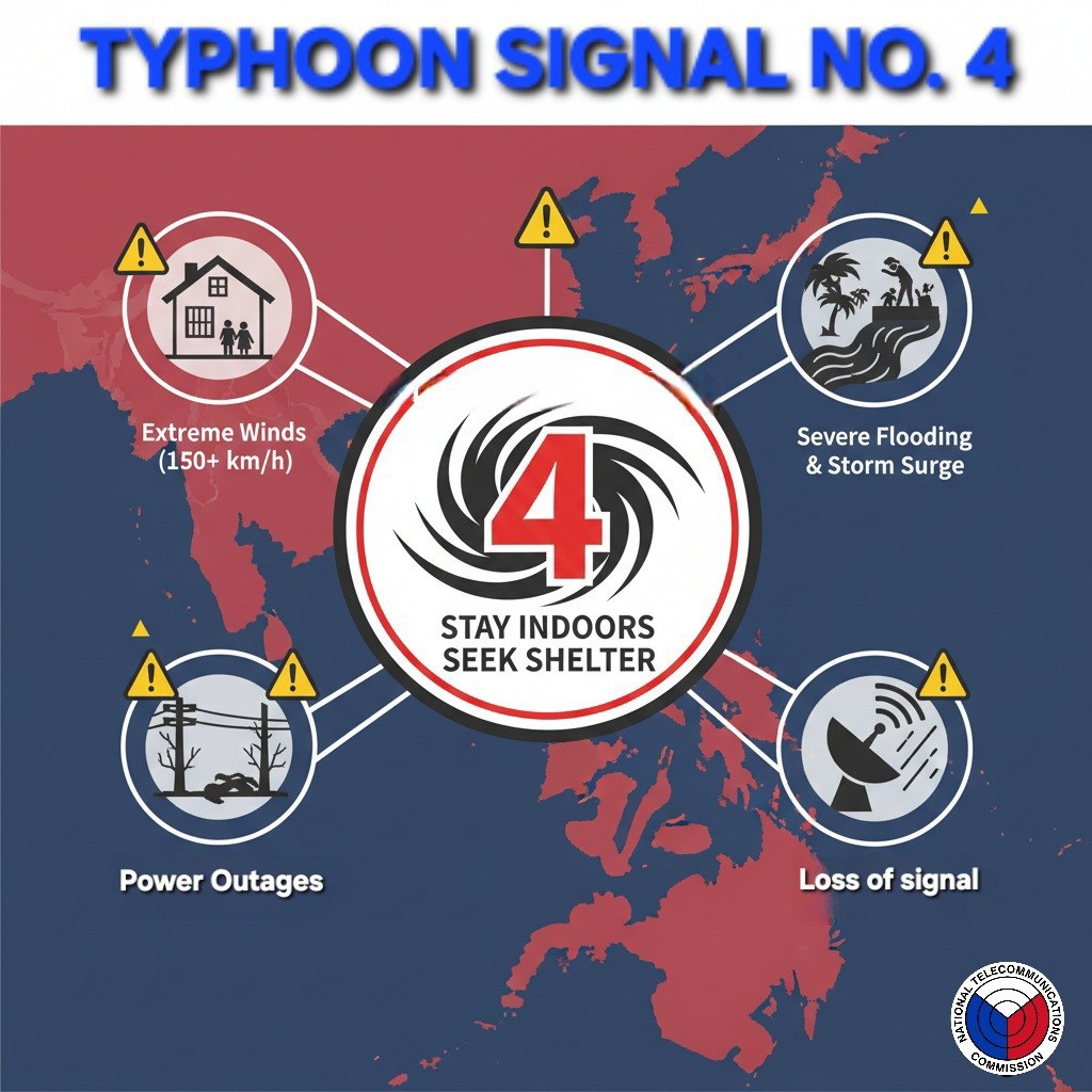 NTC - 🚨 Tropical Cyclone Wind Signal (TCWS) No. 4 in the Philippines ...
