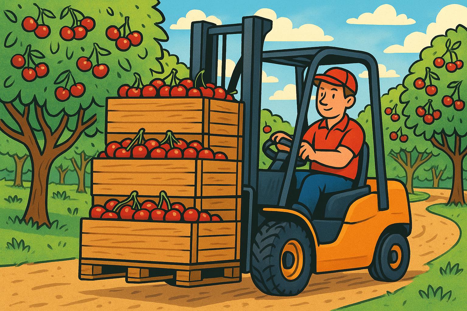 🍒 Forklift Drivers... - Somercotes Cherries - Ross Tasmania | Facebook