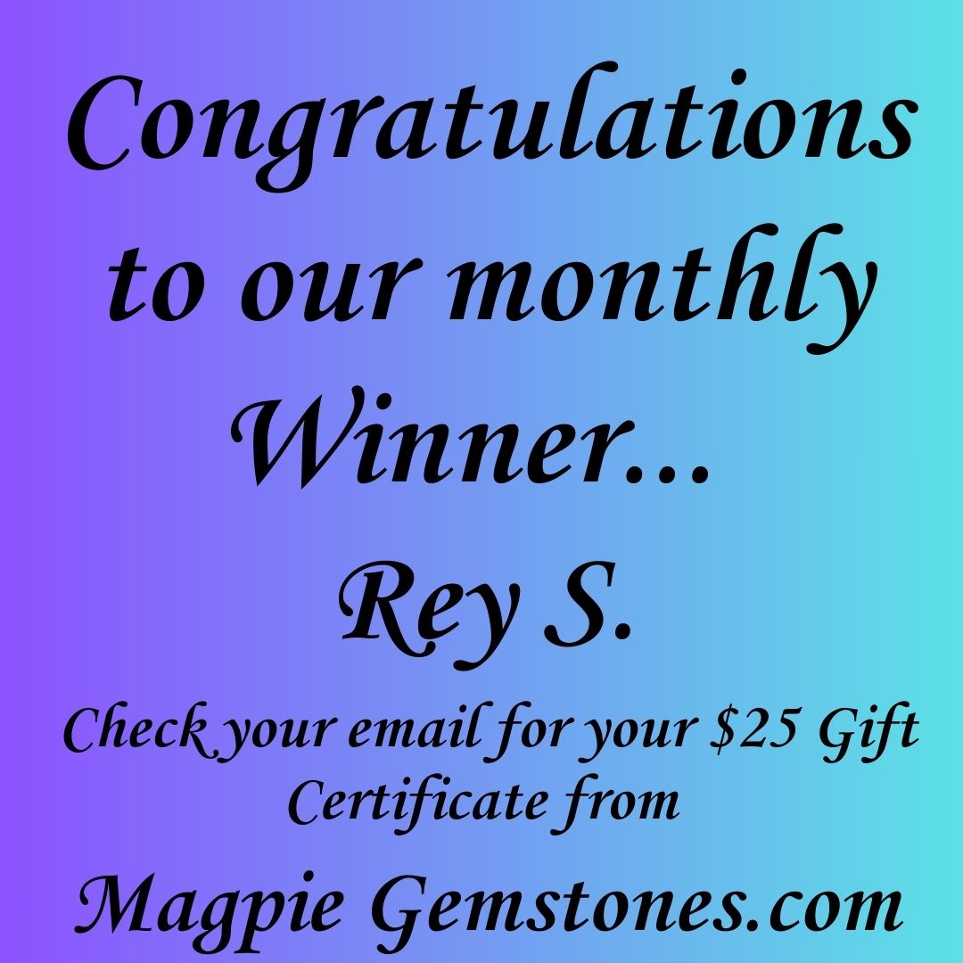 Congratulations to our November winner... - Magpie Gemstones | Facebook