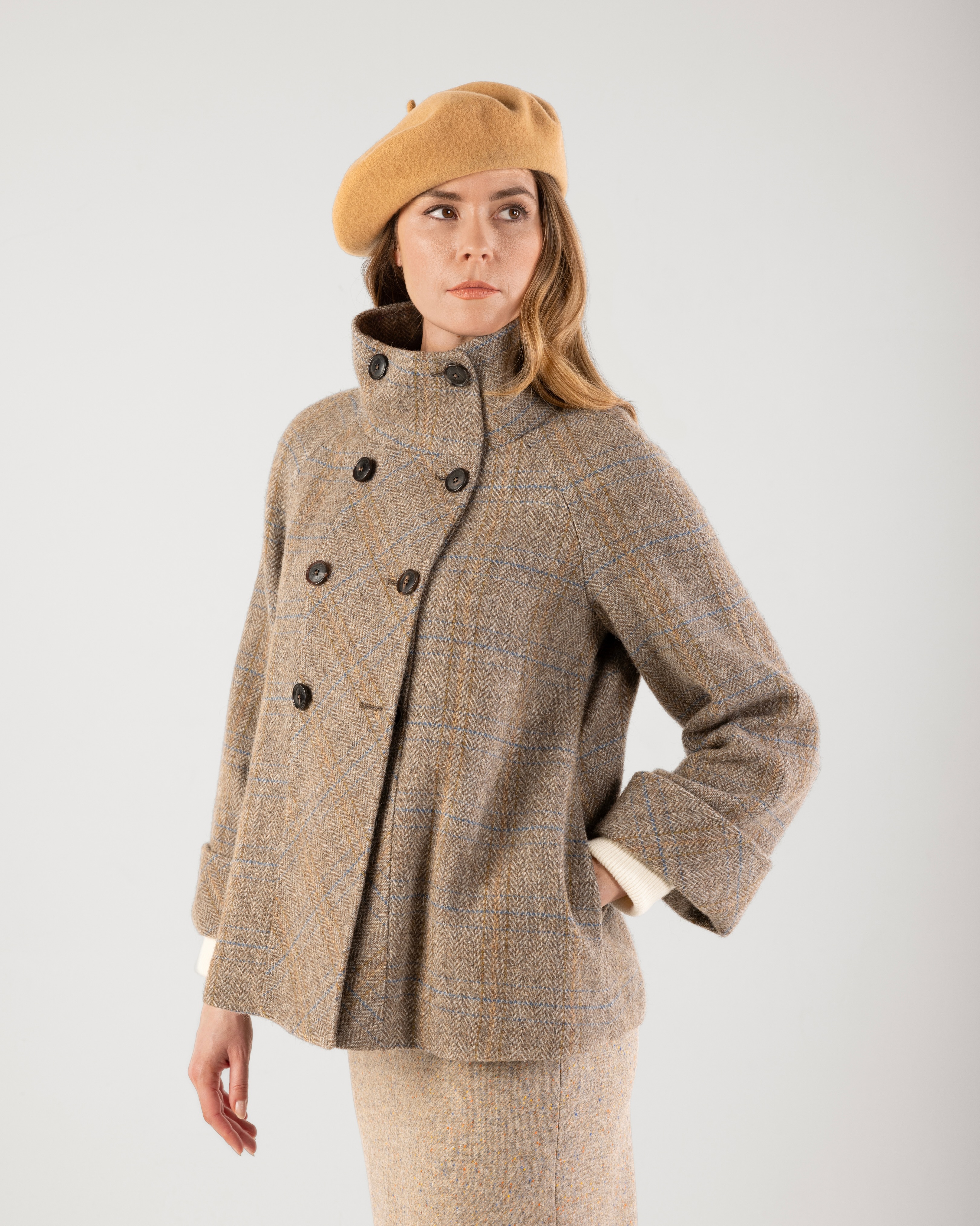 Arran Borders Tweed Jacket | Multicheck, Gold. There is something 