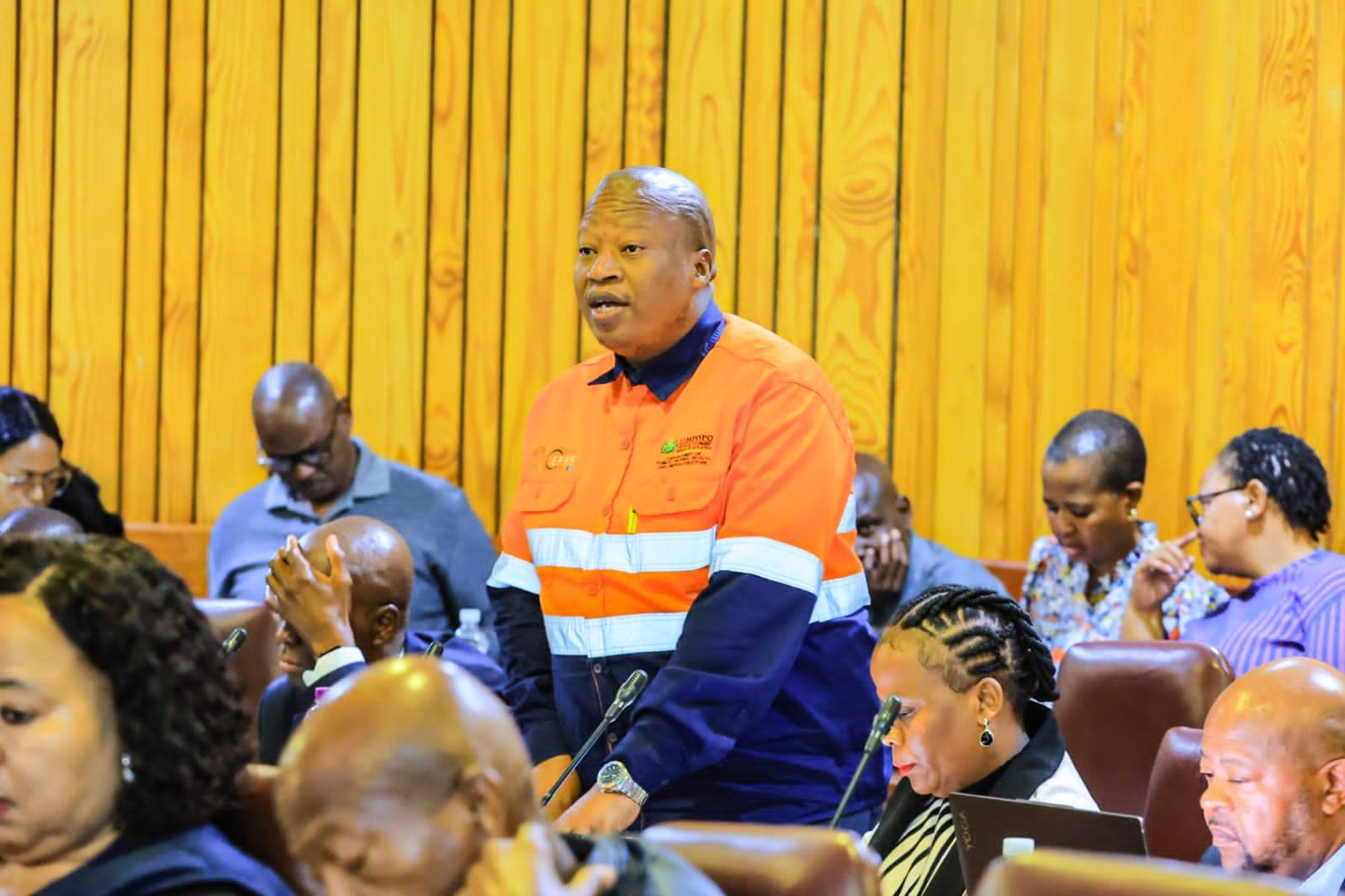 The Limpopo MEC for Public Works, Roads and Infrastructure Ernest ...