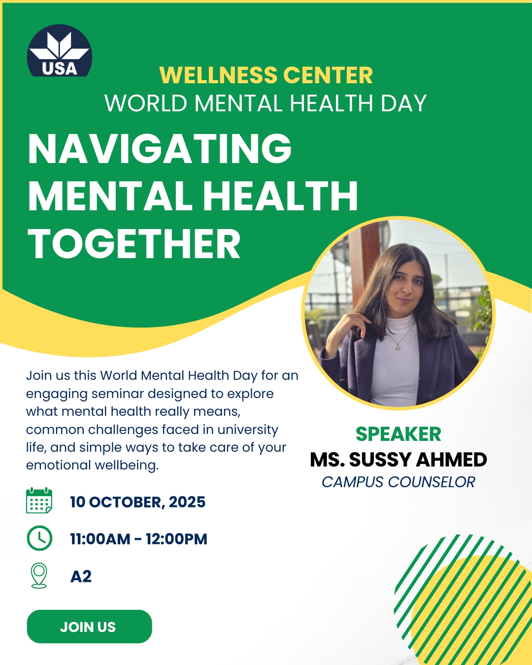 University - World Mental Health Day 2025 Join the Wellness Center at ...