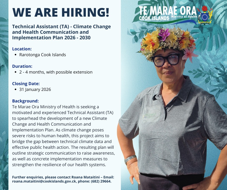 ‼ WE ARE... - Te Marae Ora Ministry of Health Cook Islands | Facebook