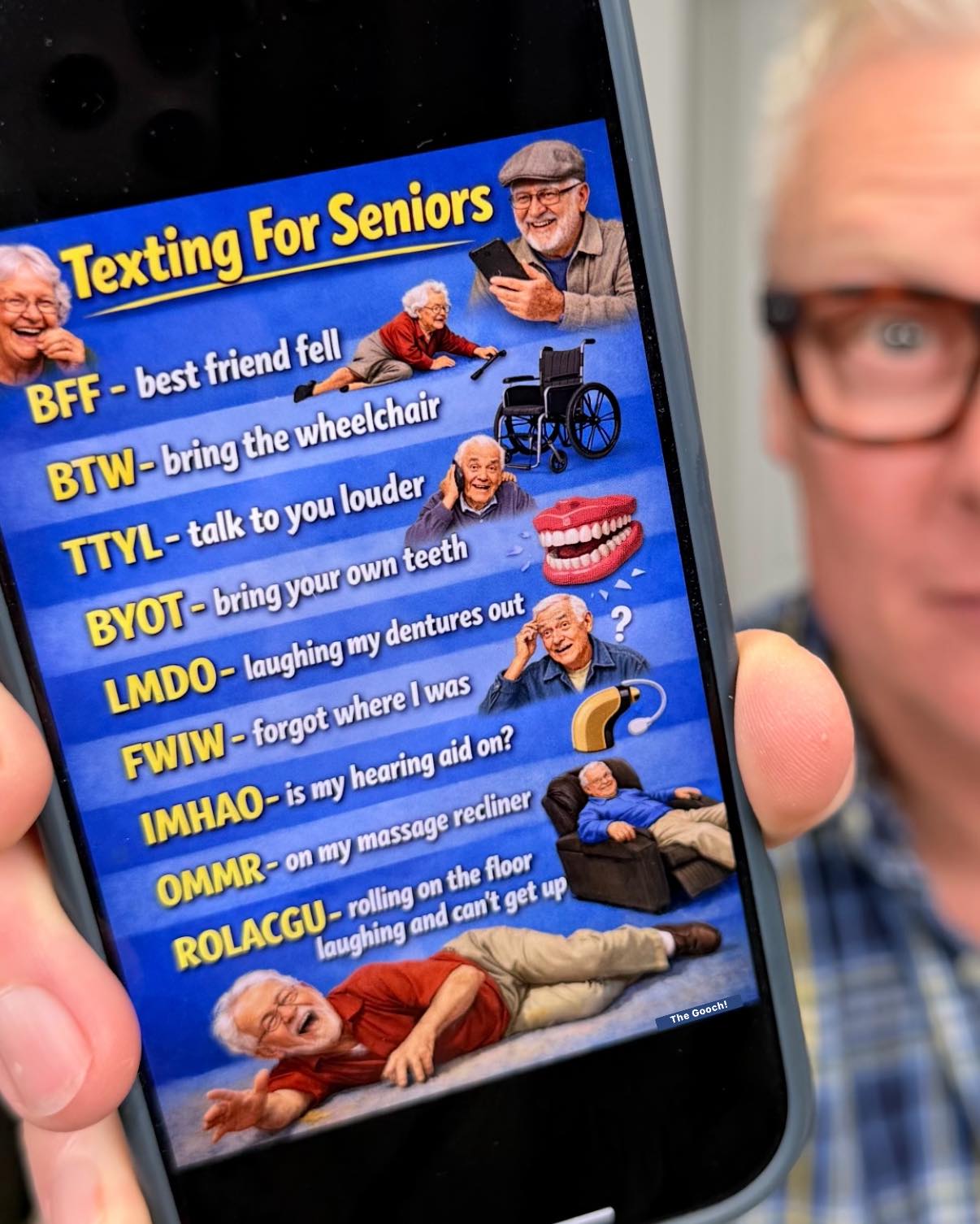 The Gooch - Texting for Seniors 😁 #seniorliving... | Facebook