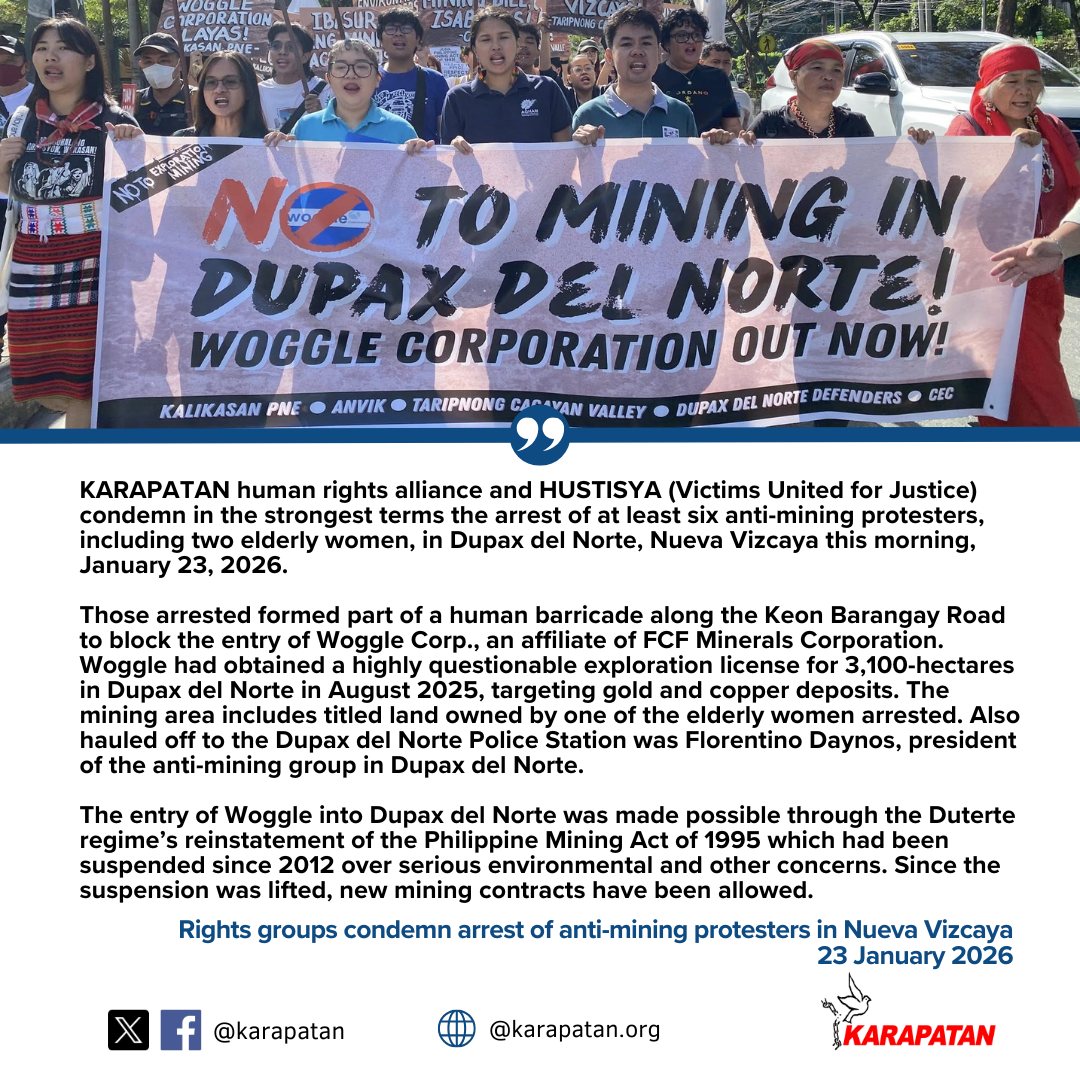 Karapatan - FREE THE DUPAX DEL NORTE 7! KARAPATAN human rights alliance ...