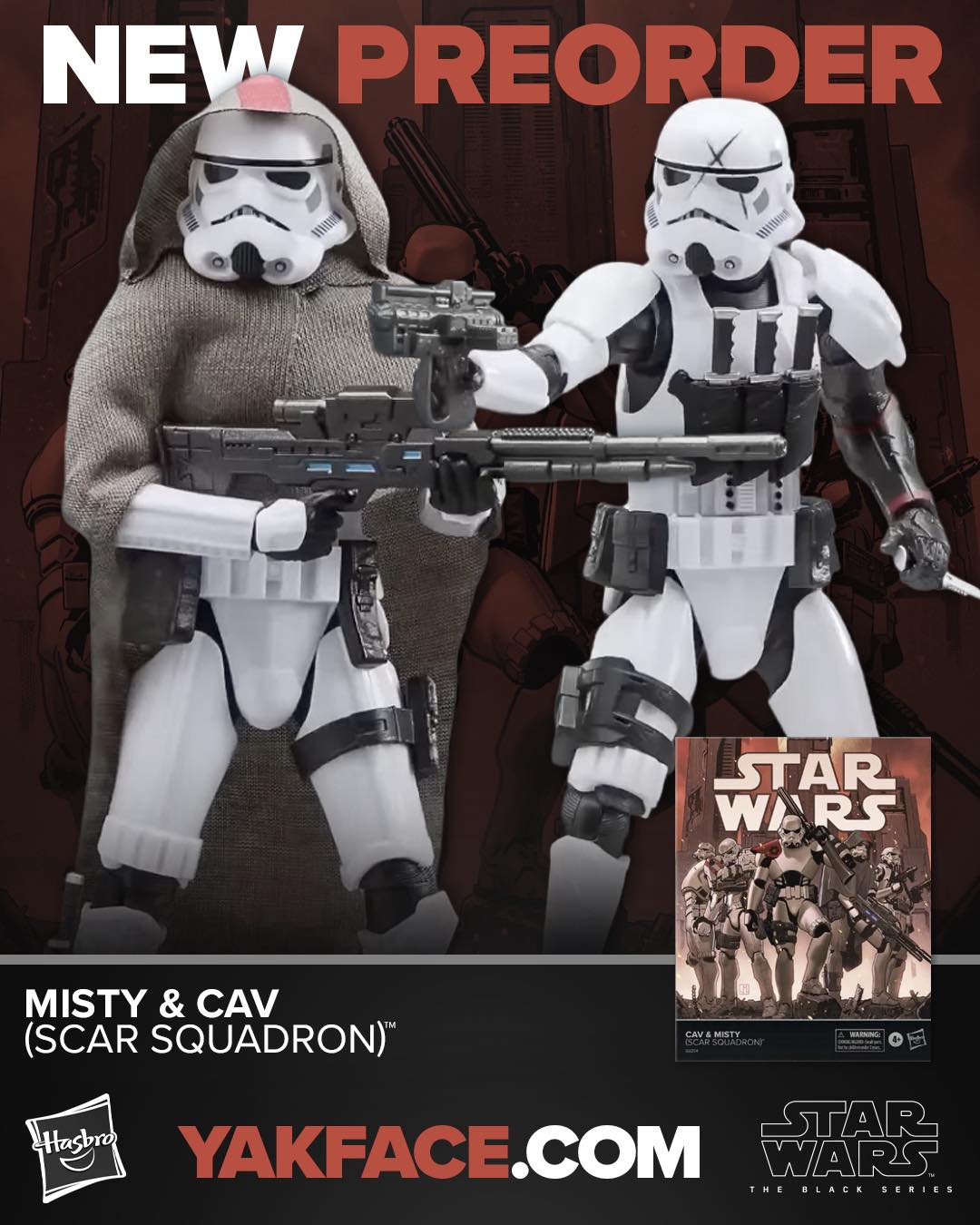 Yakface.com - The Black Series Scar Squadron 2pk featuring Misty