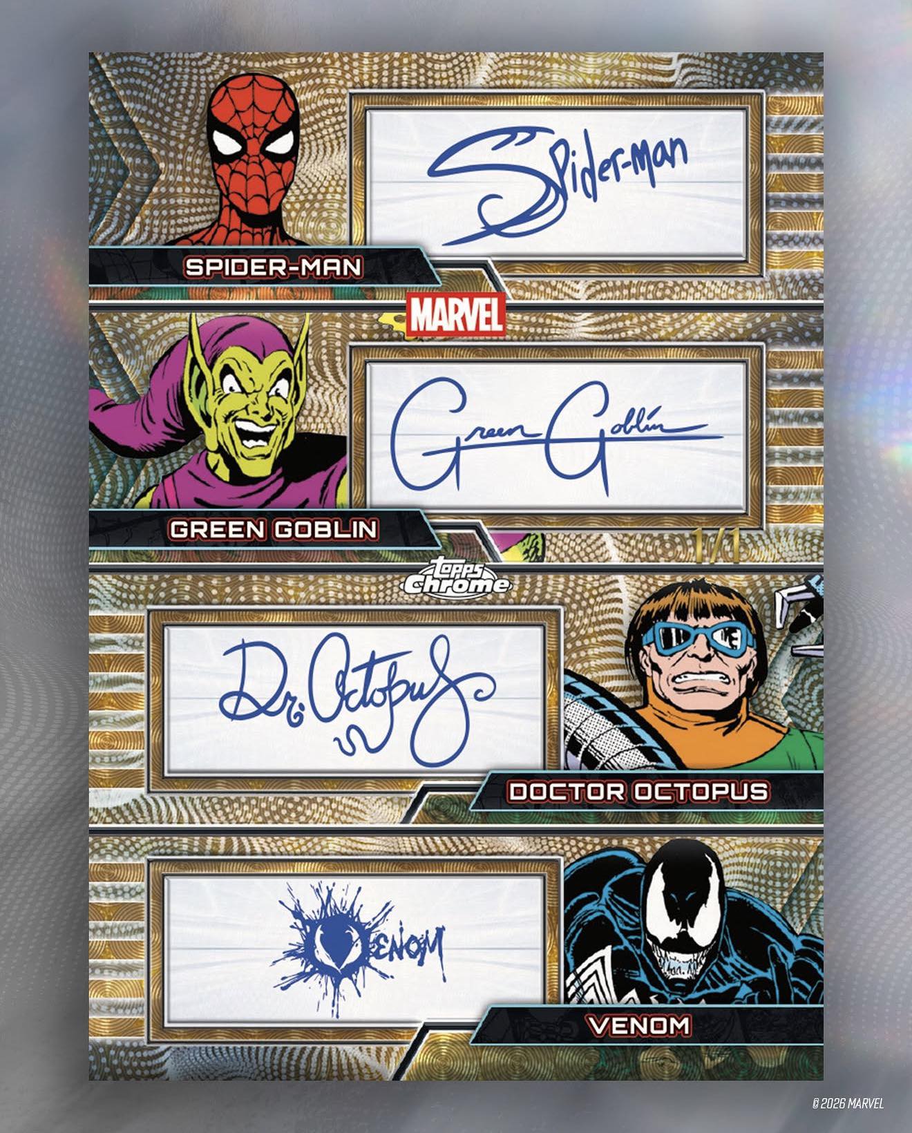 For the first time ever, Venom has facsimile autograph trading