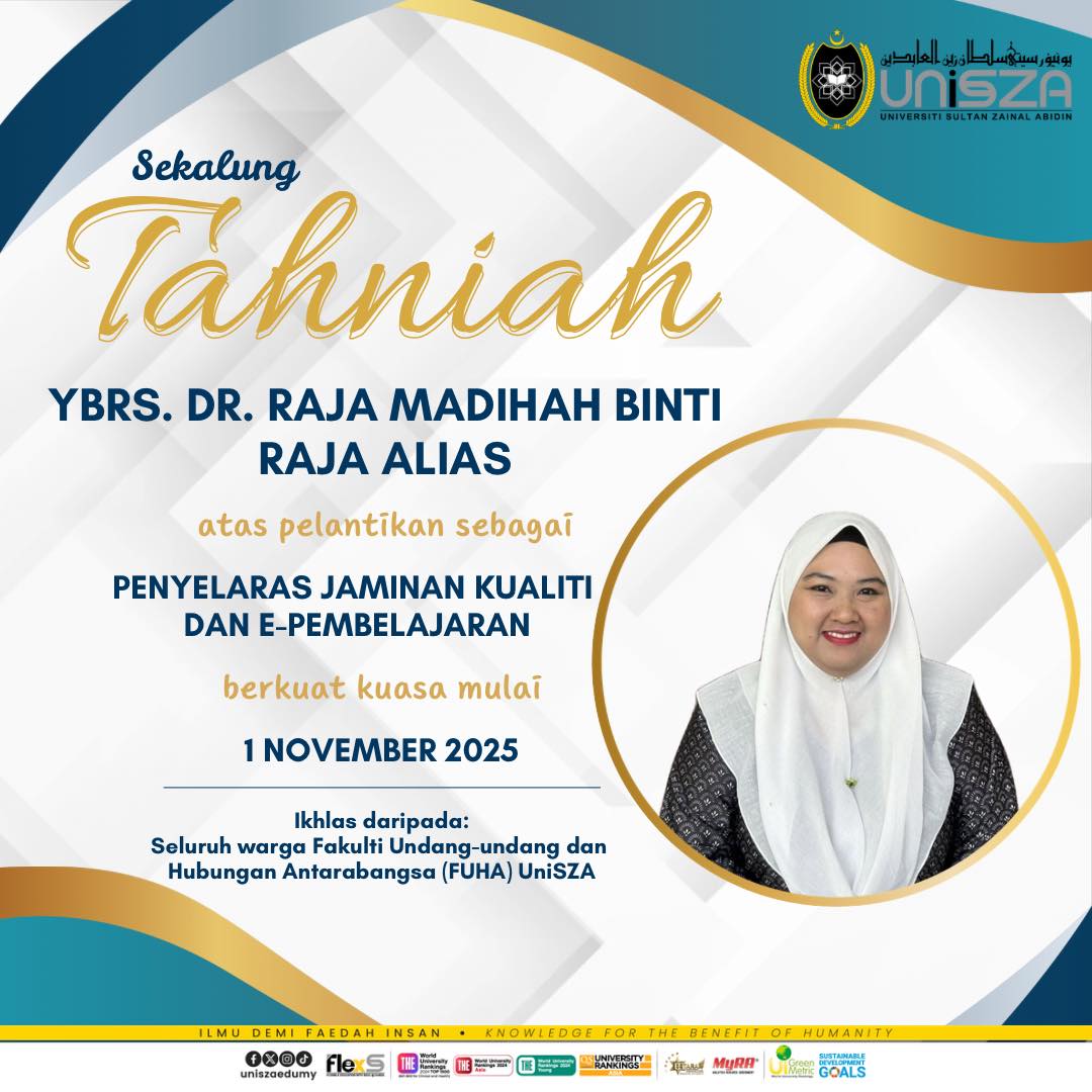 Faculty - Sekalung tahniah buat YBrs. Dr. Raja Madihah binti Raja Alias ...