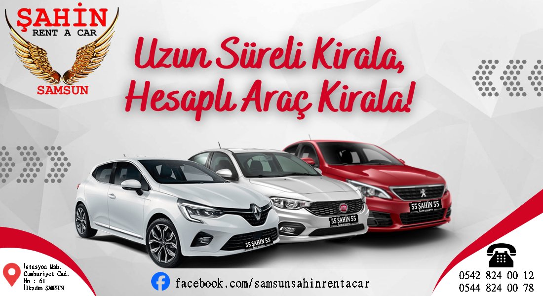 Şahin Rent A Car | Samsun