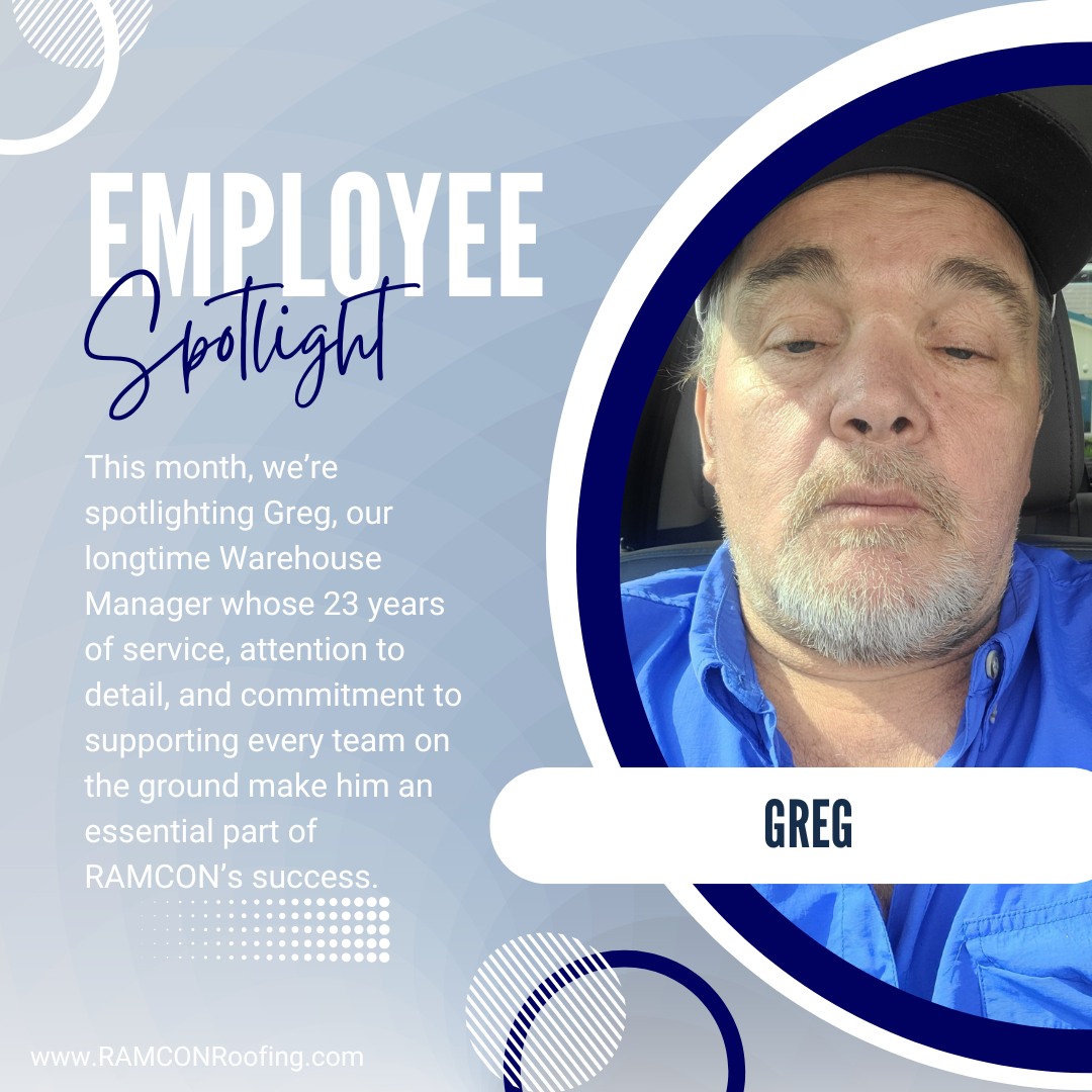 Ramcon Roofing - Congratulations to Greg, our Employee of... | Facebook