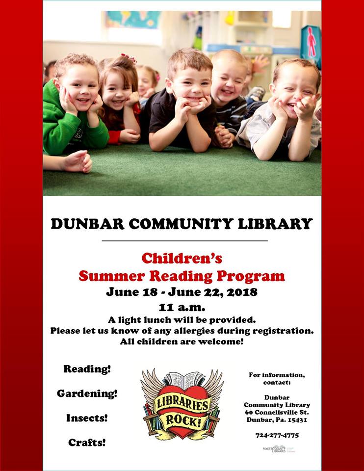 Dunbar - Dunbar Community Library's Summer Reading Program begins ...