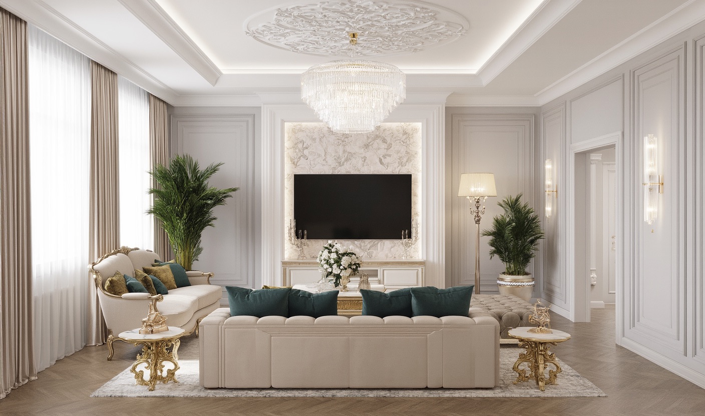 Design - Bright, modern, and timeless this luxurious living room blends ...