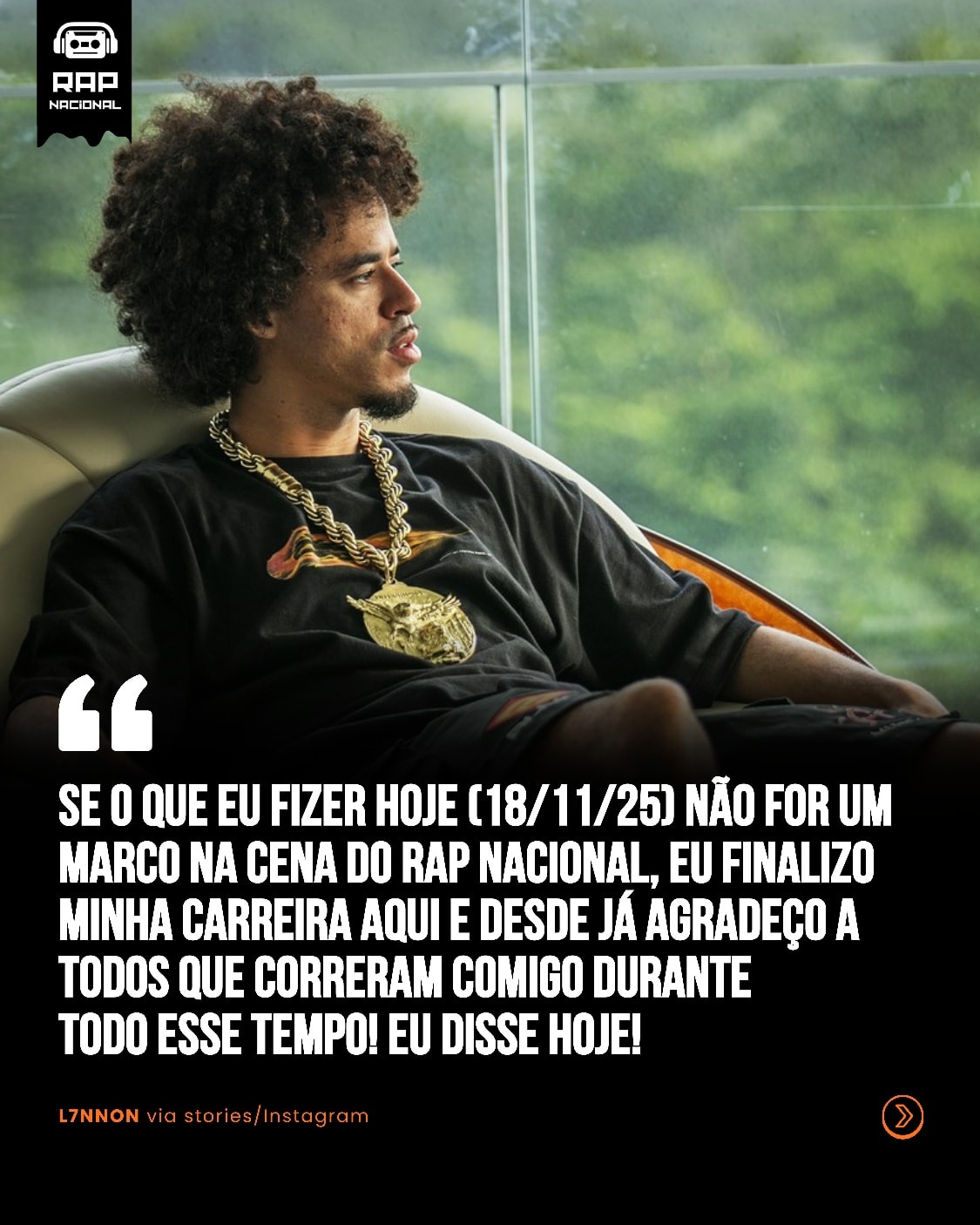 RAP - @l7nnon via stories 👀🤔 O que será que vem por aí? | Facebook
