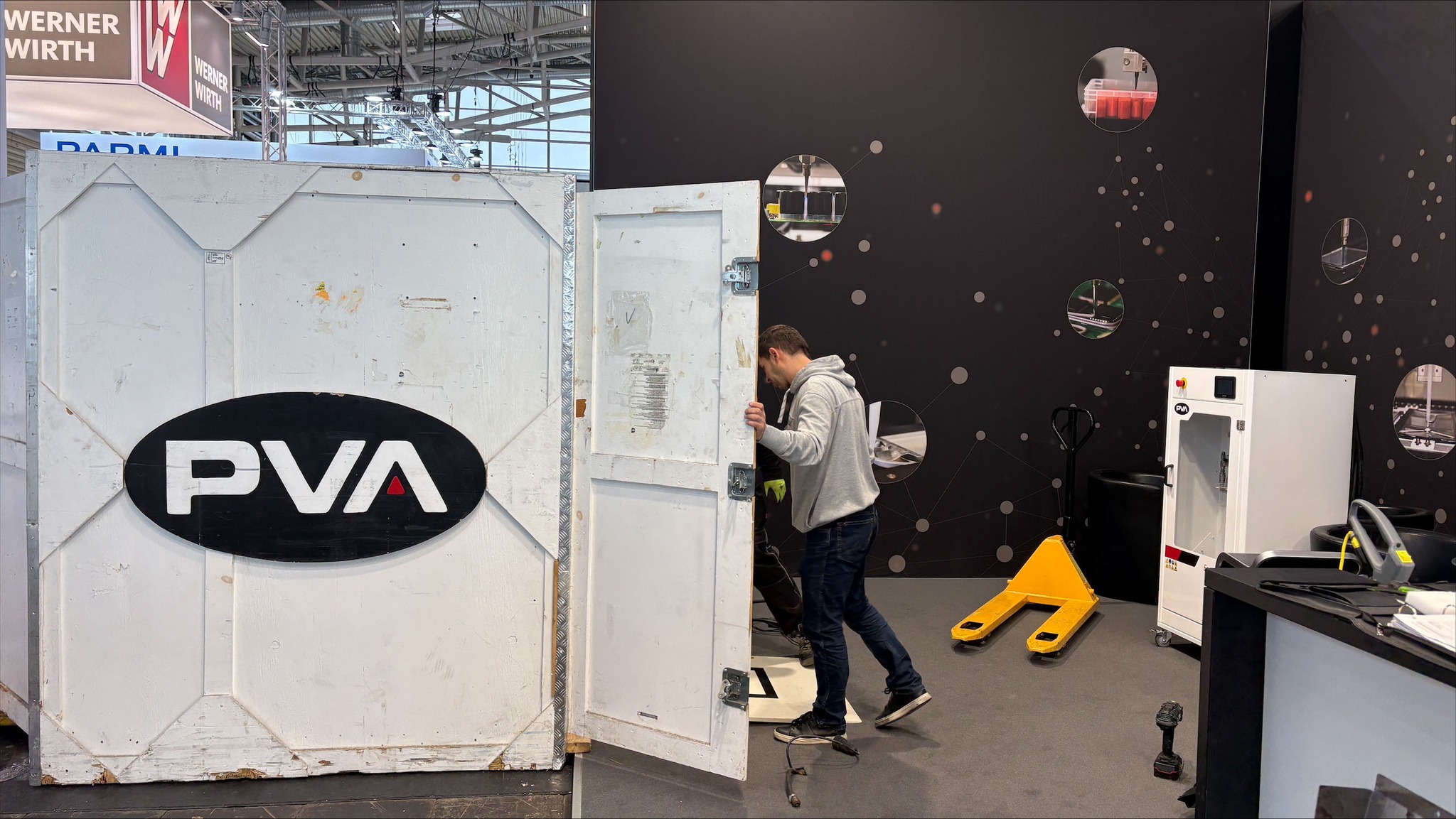 PVA - The build is underway! Our newly redesigned PVA booth for ...