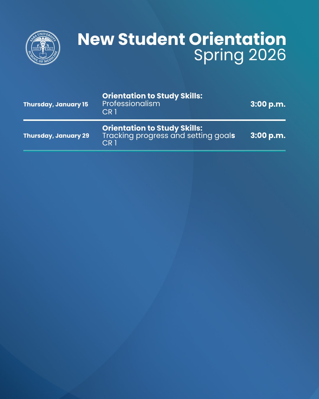 Saba University School of Medicine - We would like to congratulate Saba ...
