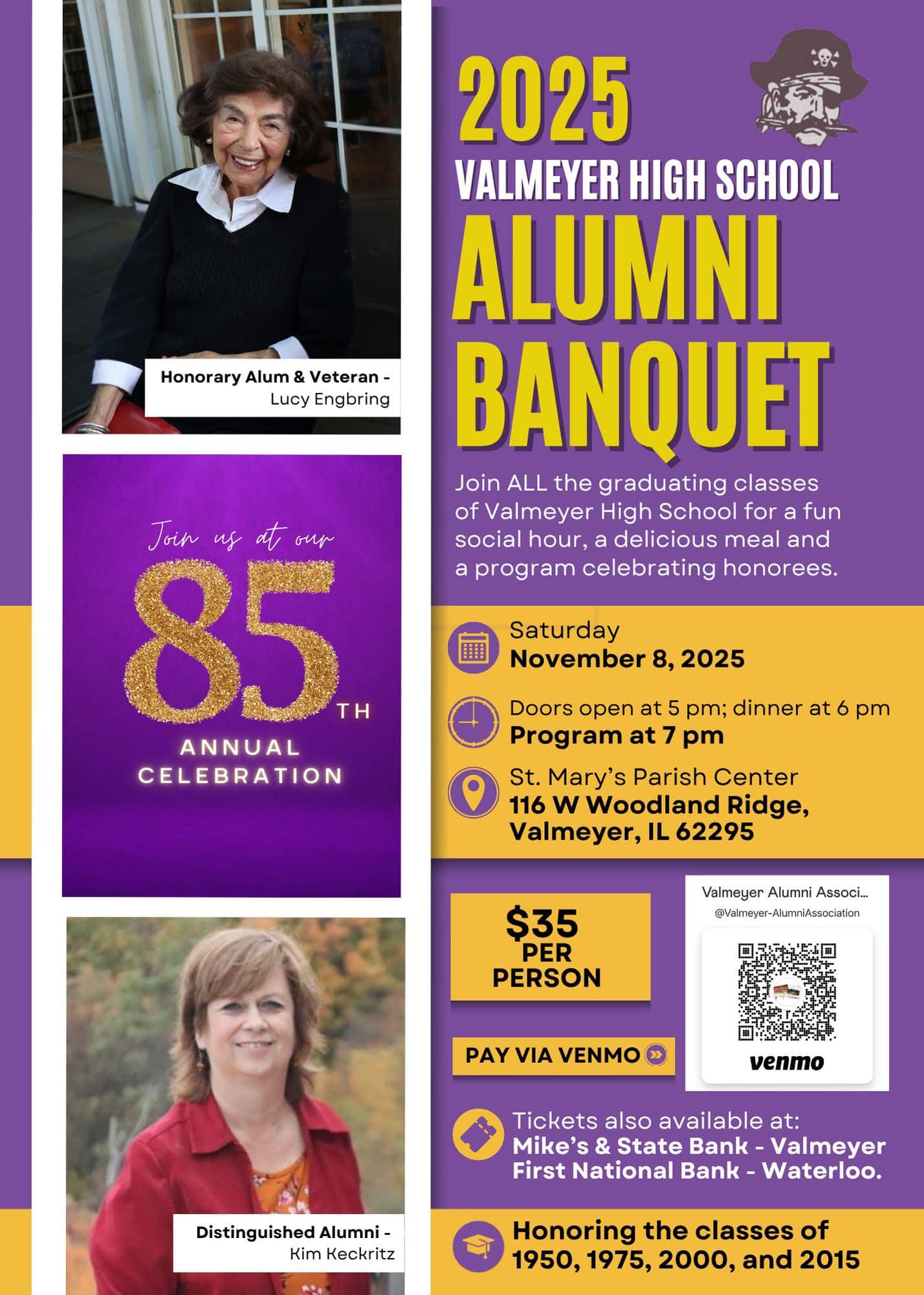Valmeyer High School Alumni Social & Banquet | Valmeyer IL