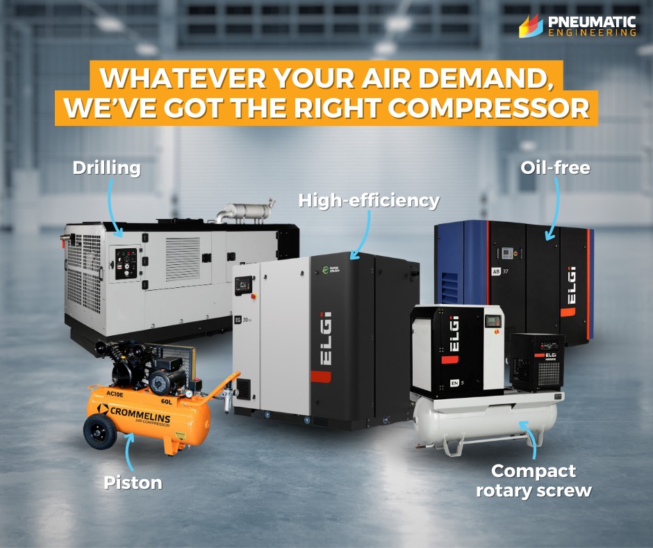 Pneumatic - From compact piston units to high-efficiency oil-free and ...