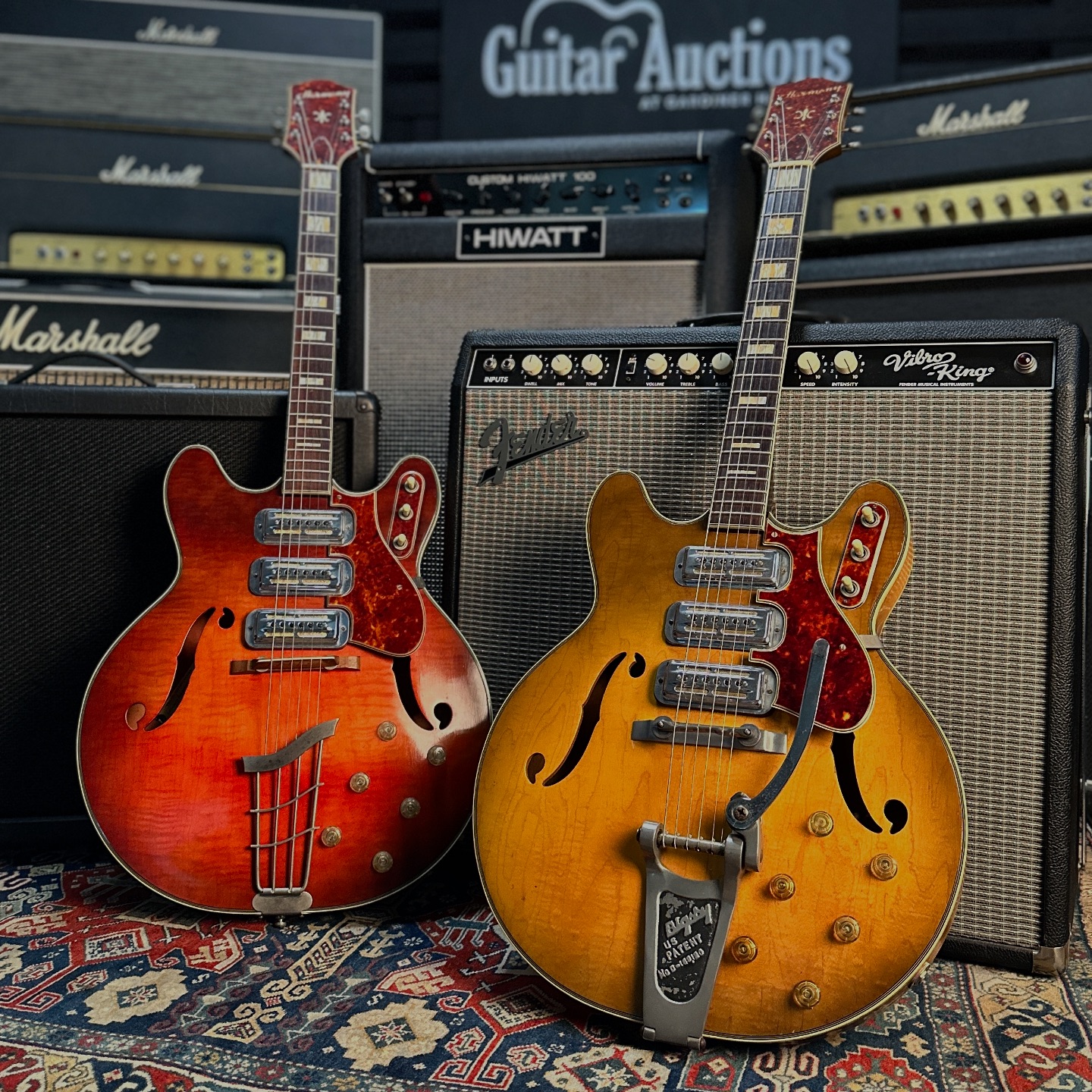Harmony H- model with gold foil DeArmond pickups