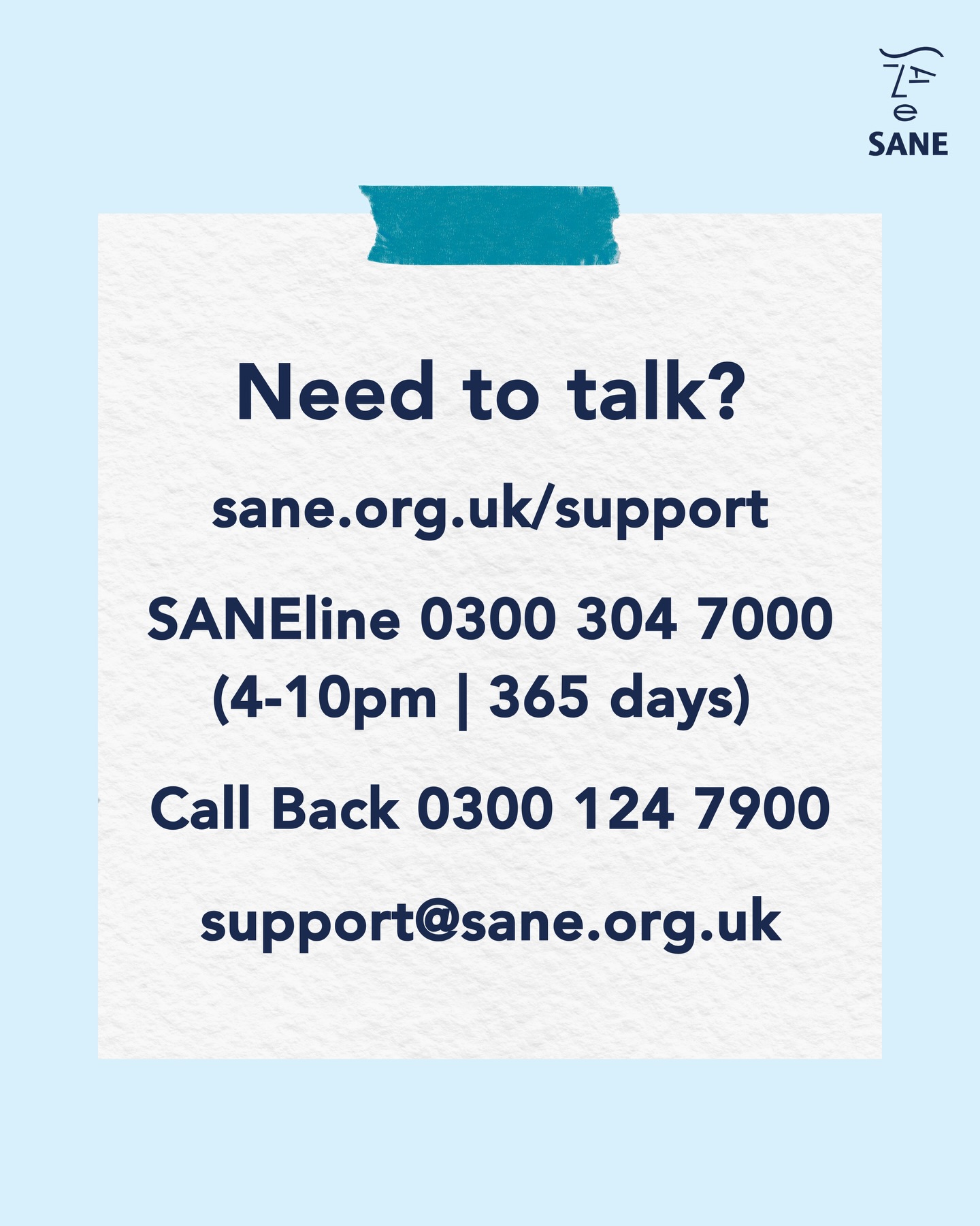 SANE Mental Health Charity