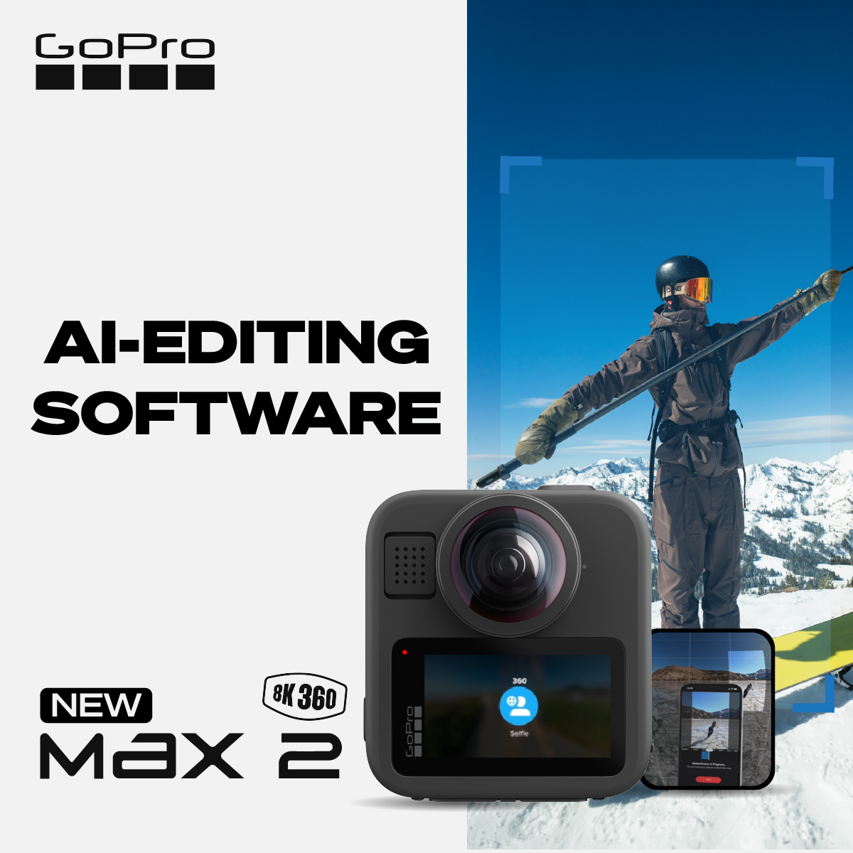 GoPro - 📸 GoPro MAX2 🌐 🆙 AI Editing Software อัปเกรดแล้ว... | Facebook