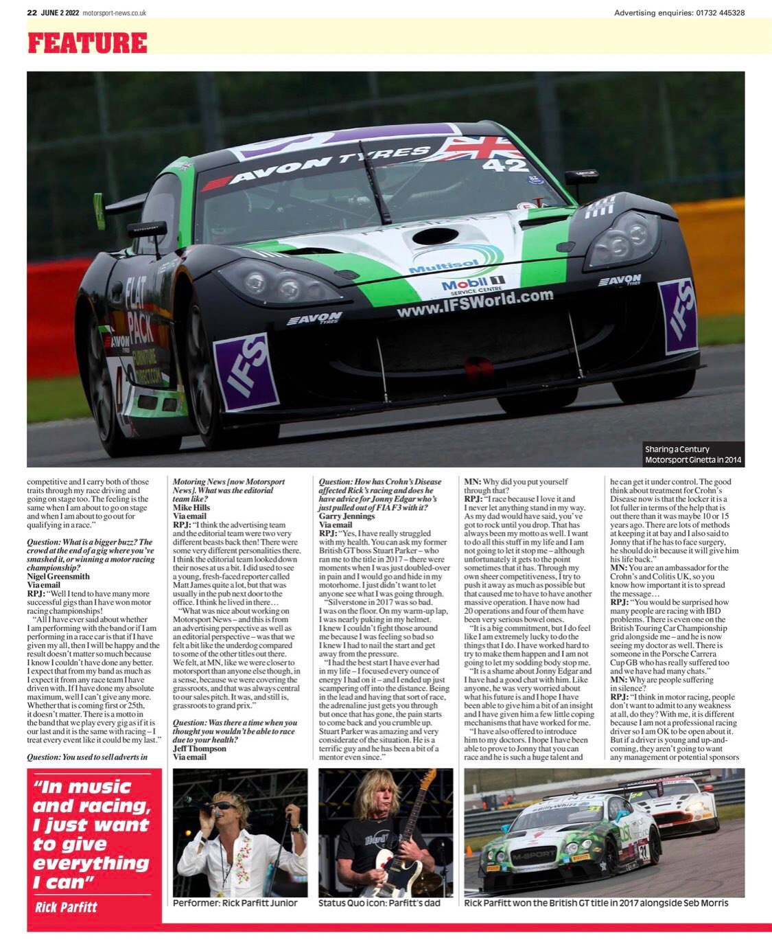 Rick Parfitt Jnr Racing