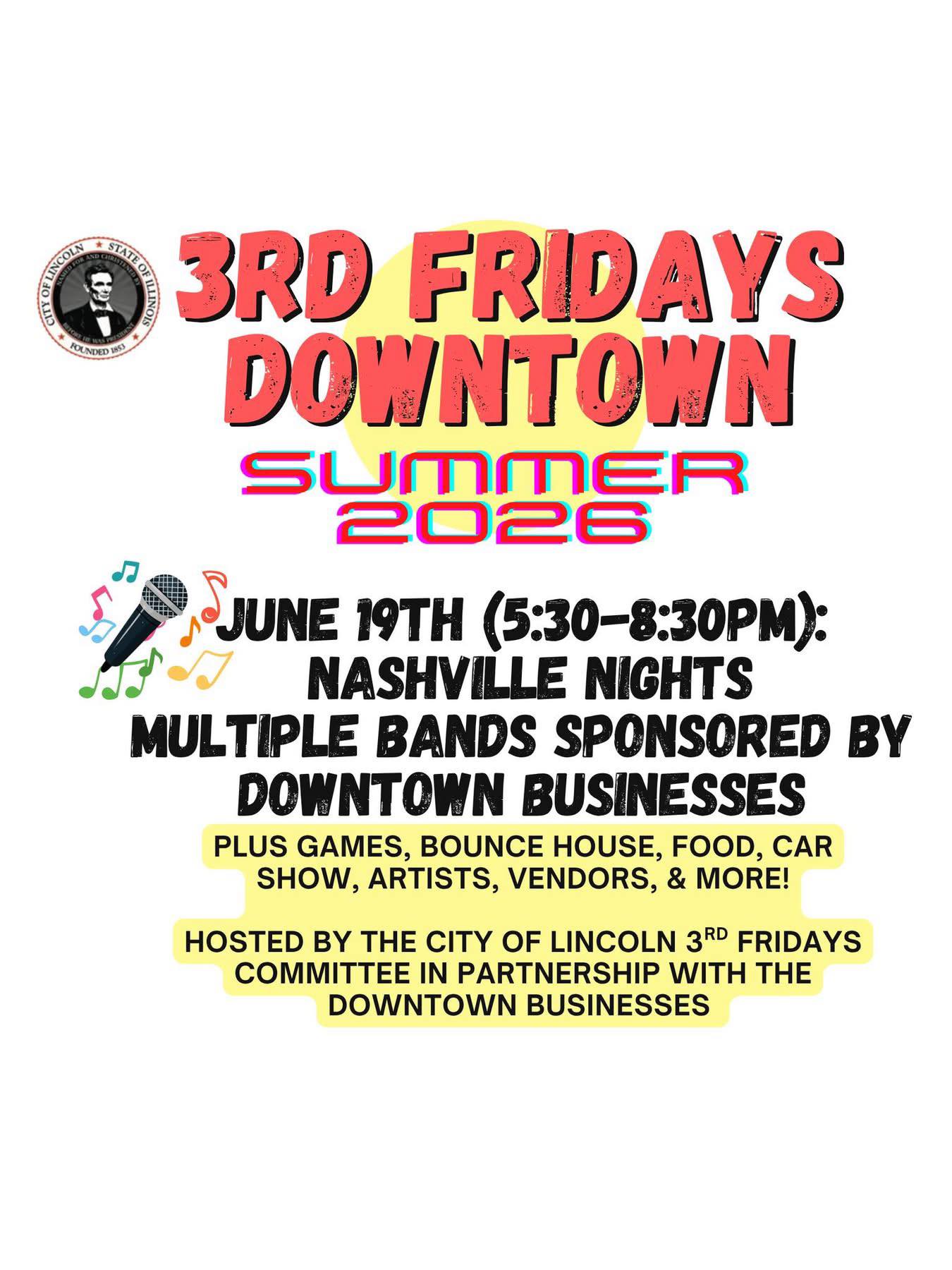 3rd Fridays Downtown Lincoln | Lincoln IL