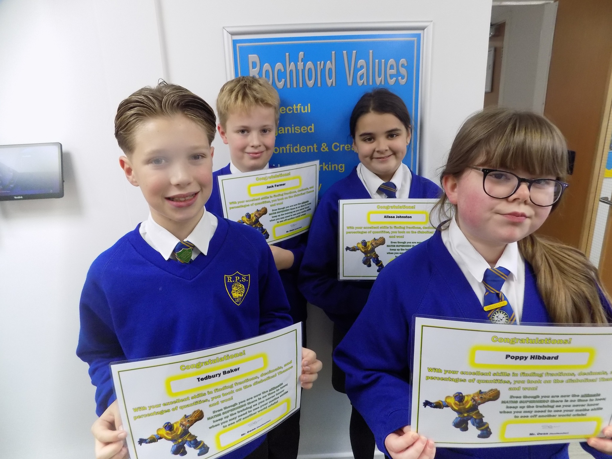 Rochford - A huge congratulations to Tedbury, Jack, Alissa and Poppy ...