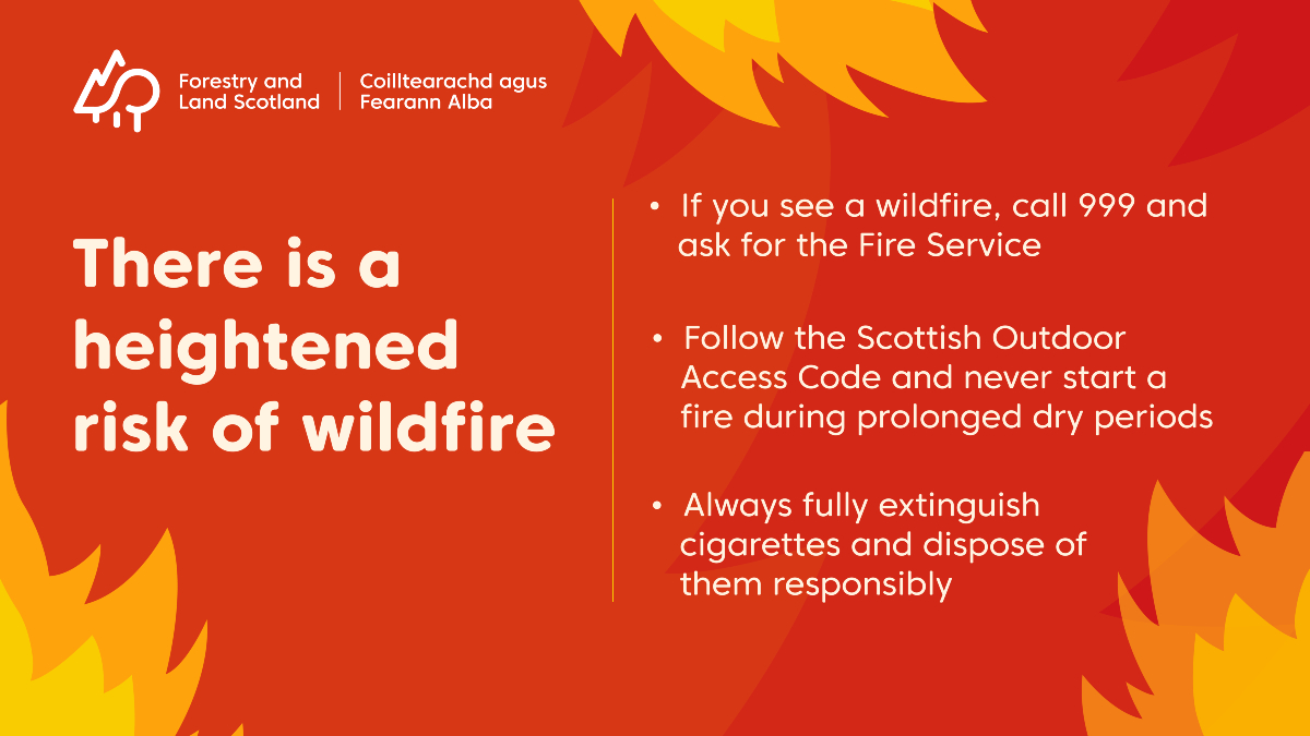 Forestry - ⚠️ Wildfire warning There’s a very high risk of wildfire ...