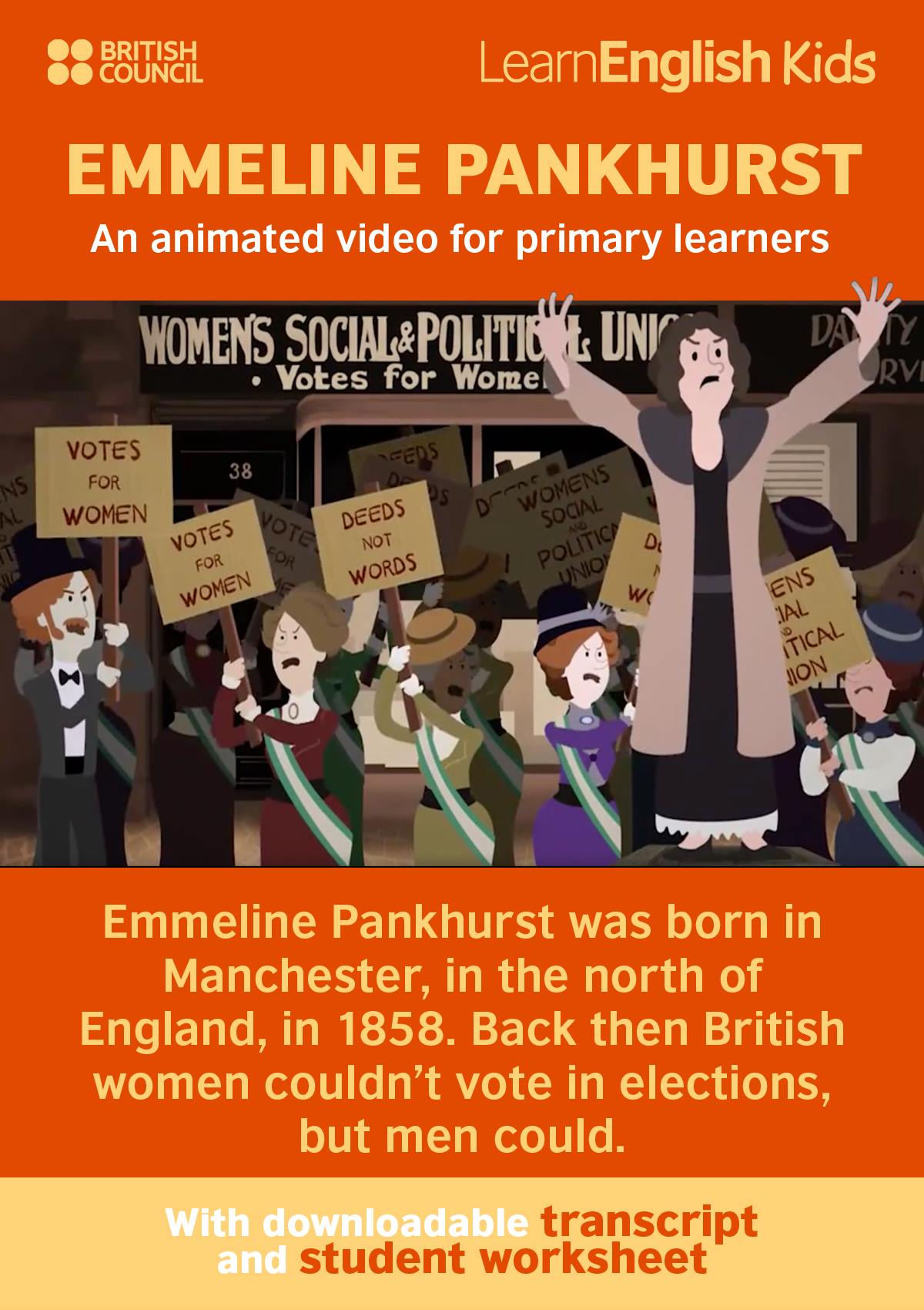 LearnEnglish Parents - British Council - Emmeline Pankhurst was a ...