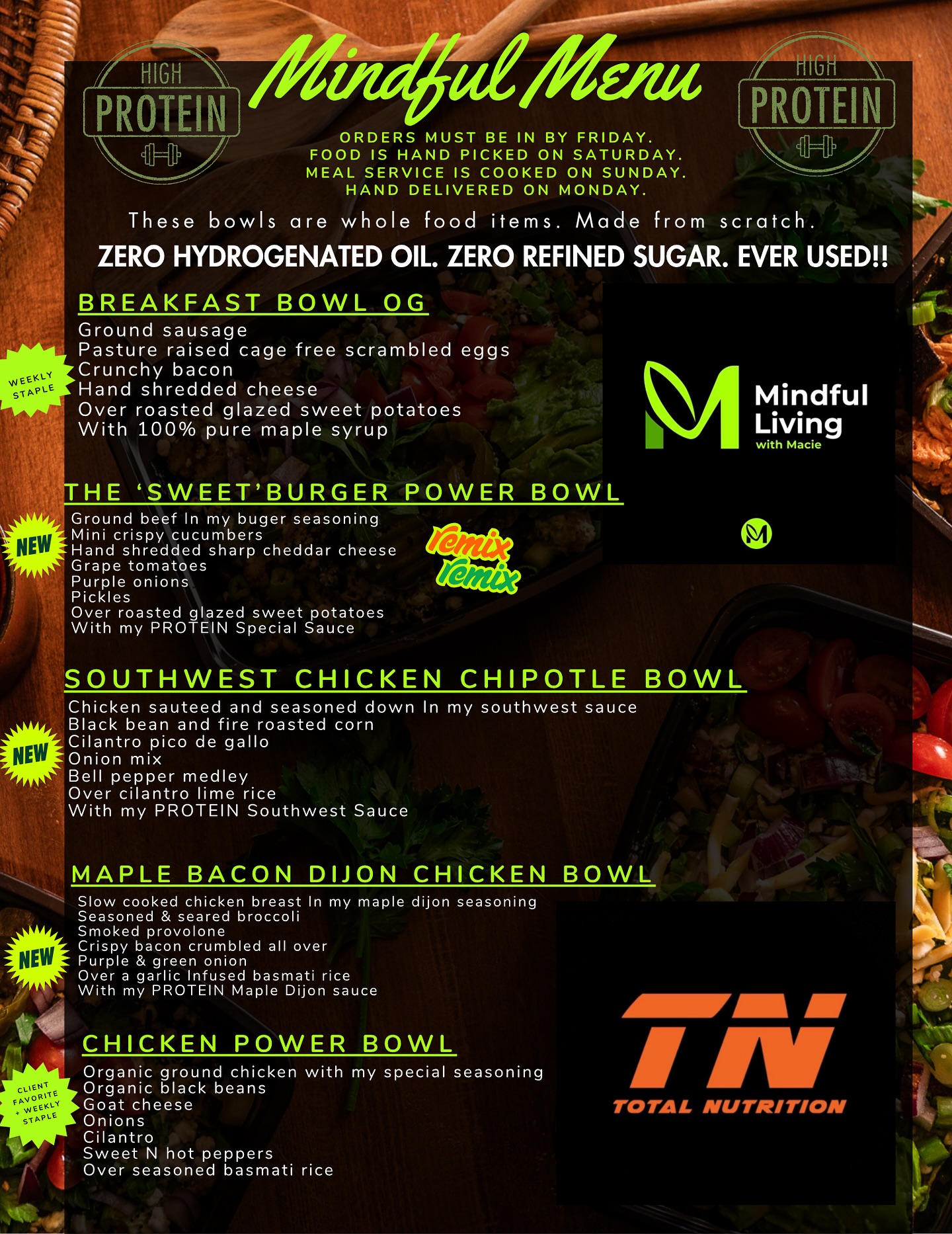 NEW menu is now in stock with... - Total Nutrition Longview | Facebook
