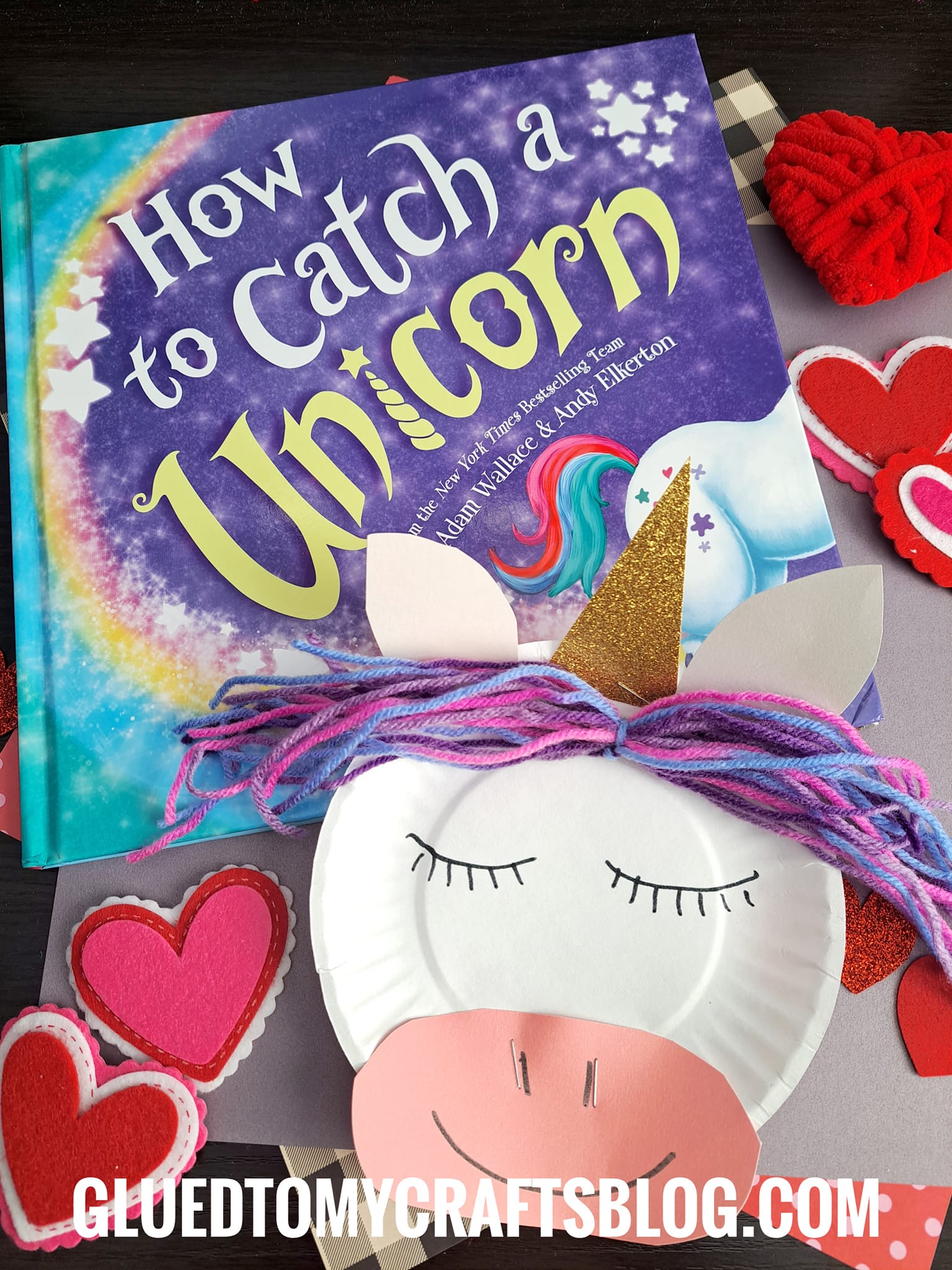 Glued - Paper Plate & Yarn Unicorn Craft Idea ️🩷💜 https://www ...