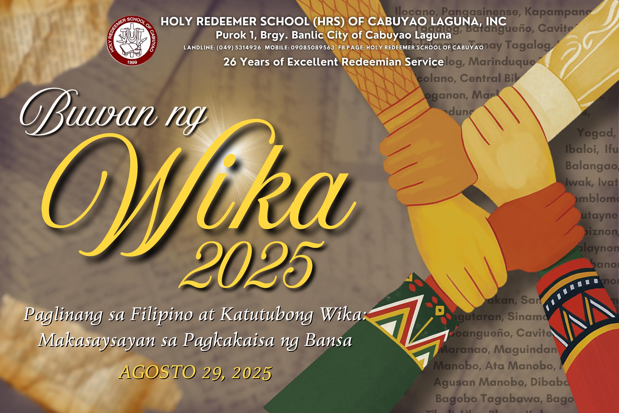 Holy - ”Buwan ng Wikang Pambansa 🇵🇭“ Sa pagdiriwang ng Buwan ng Wika ...
