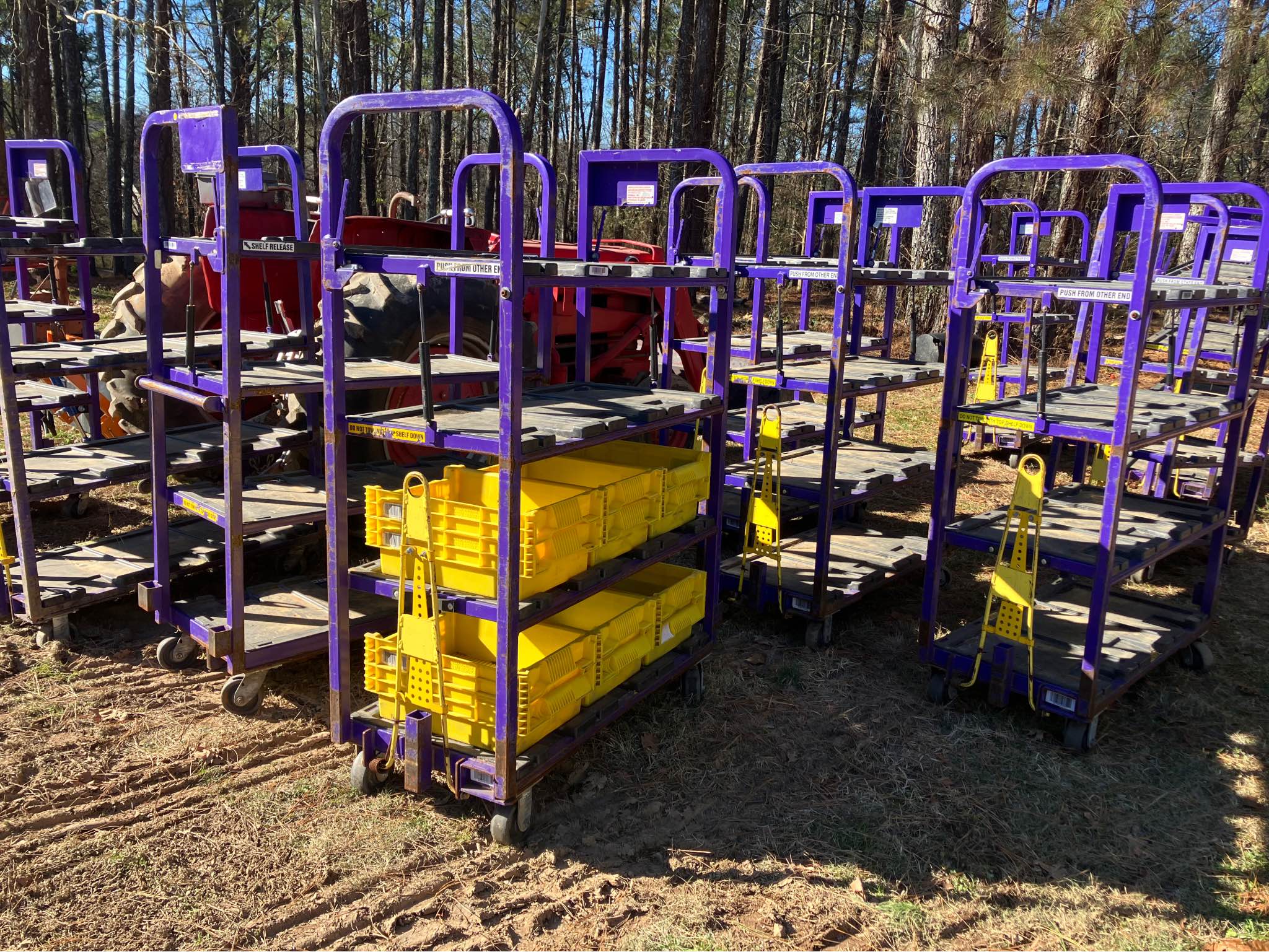 Material Carts (post office carts) steerable and towable (each has a ...