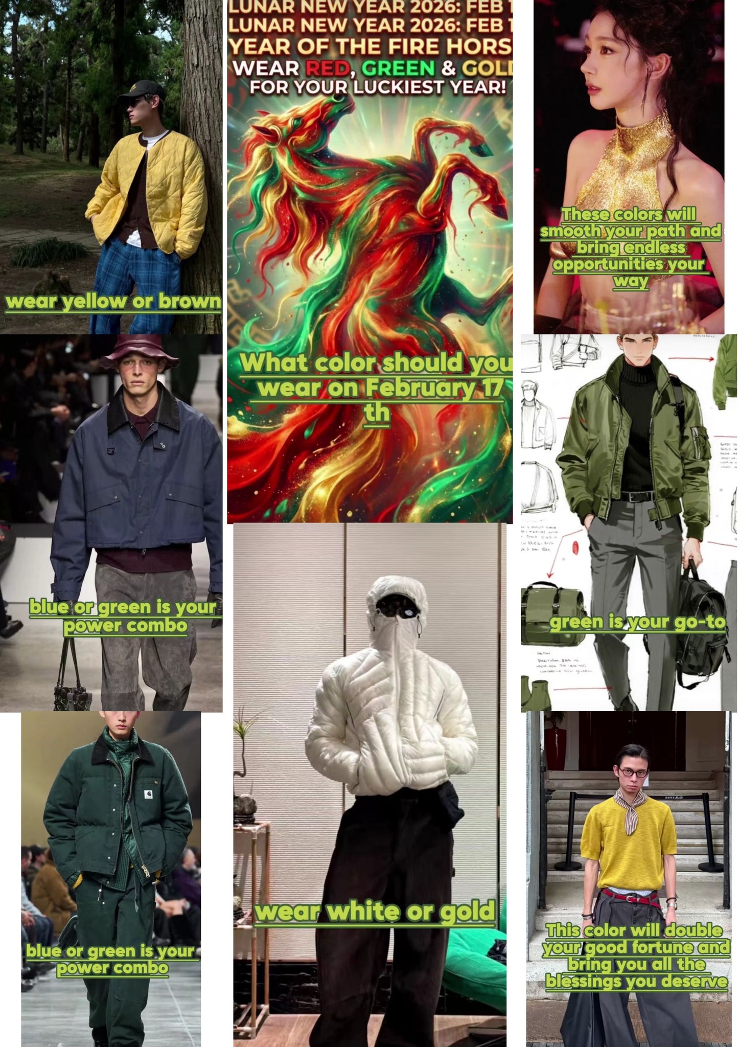 Lucky colors to wear on Chinese New Year 2026