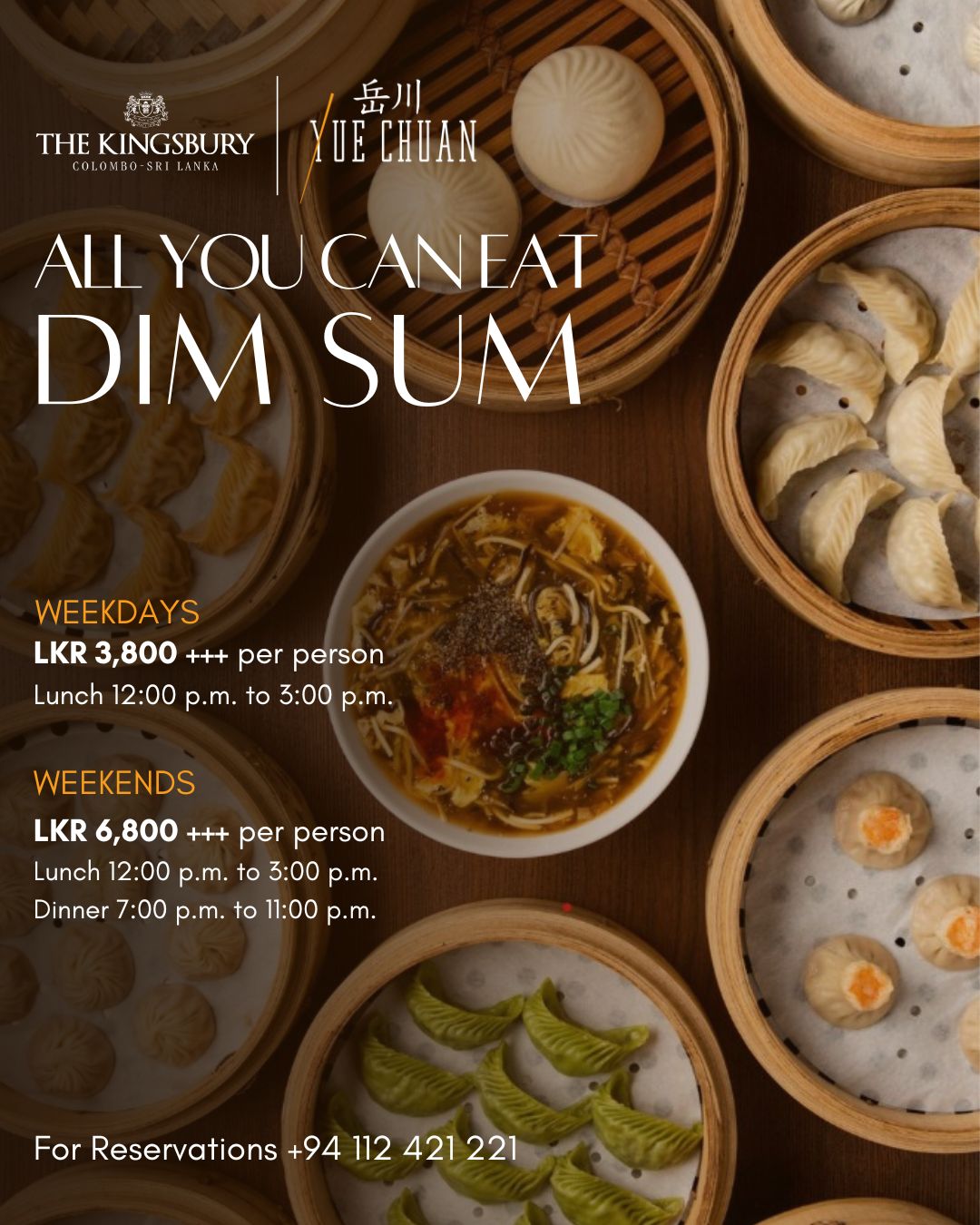 The Kingsbury - Embrace one of the best Dim Sum experiences in Colombo ...