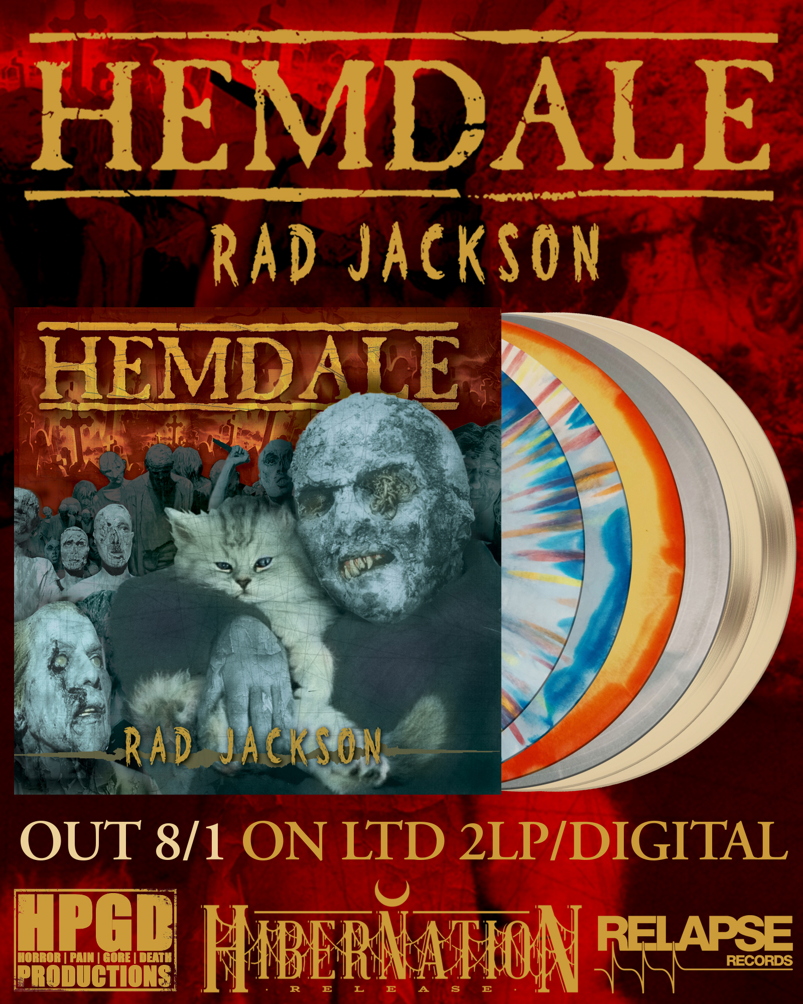 HEMDALE's cult discography 'Rad Jackson' is officially available