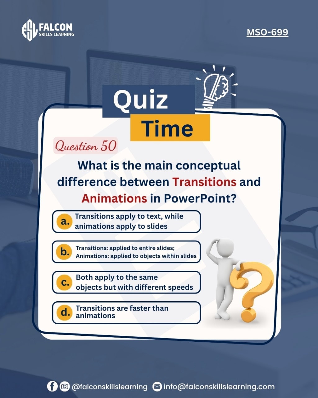 Falcon - Quiz Time! 🤔 Test your PowerPoint skills with Question 50 ...