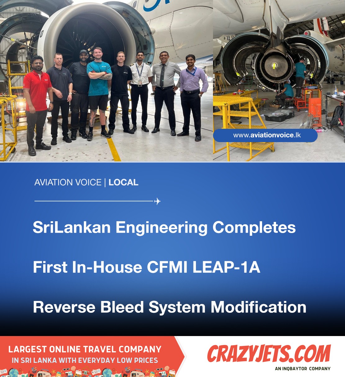 Aviation - SriLankan Engineering Completes First In-House CFMI LEAP-1A ...