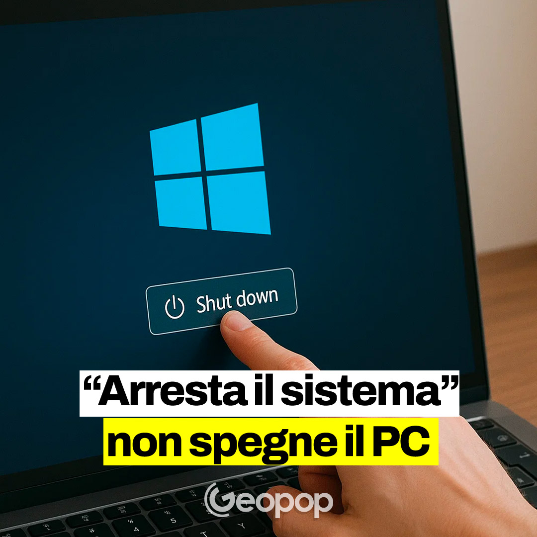Geopop - È vero che cliccare “Arresta il sistema” su Windows non spegne ...