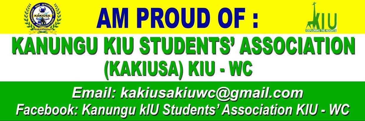 Kanungu Kampala International University Students' Association Kiu-Wc ...