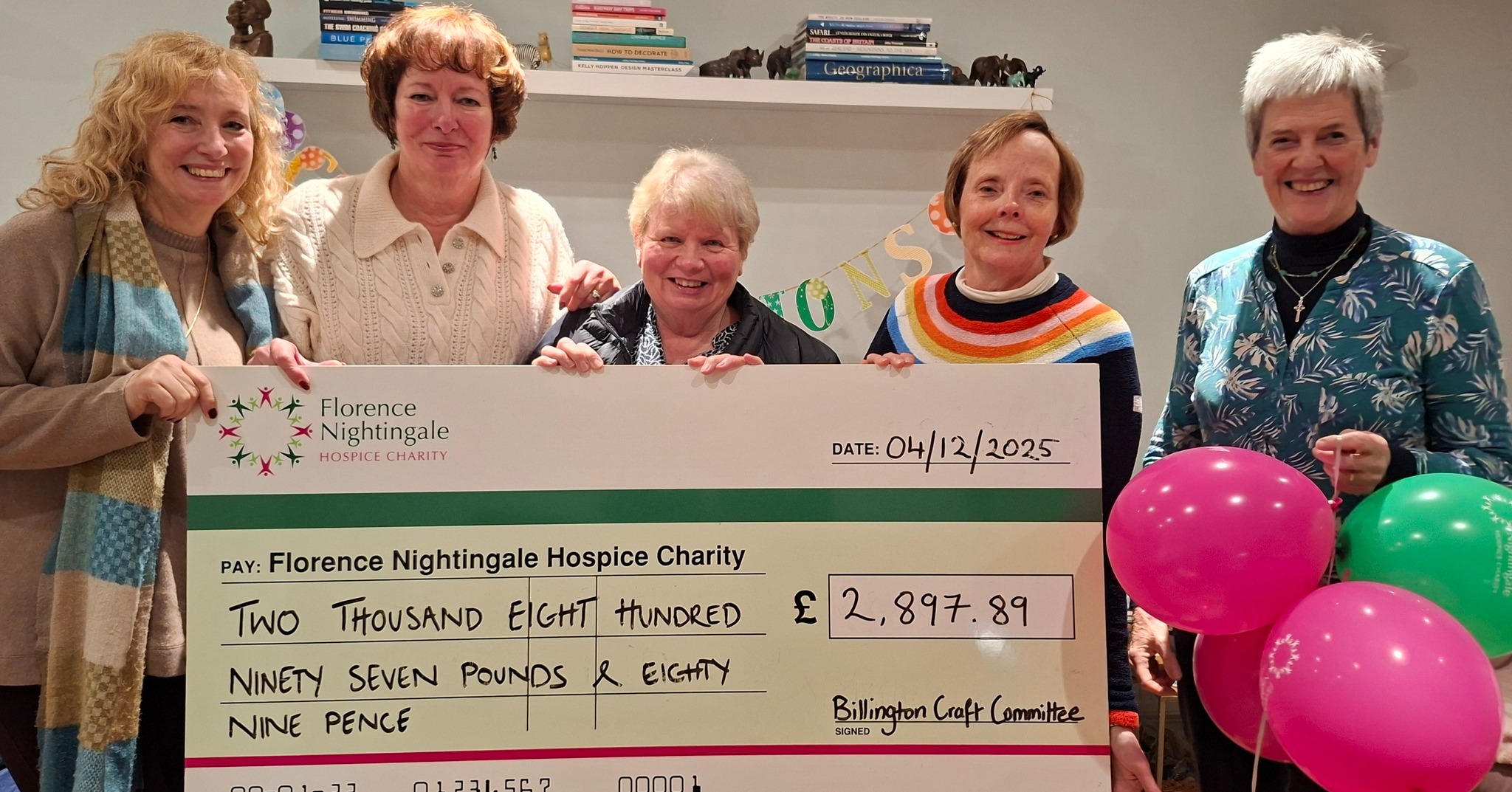 Florence - Last week, we were delighted to receive a cheque donation of ...