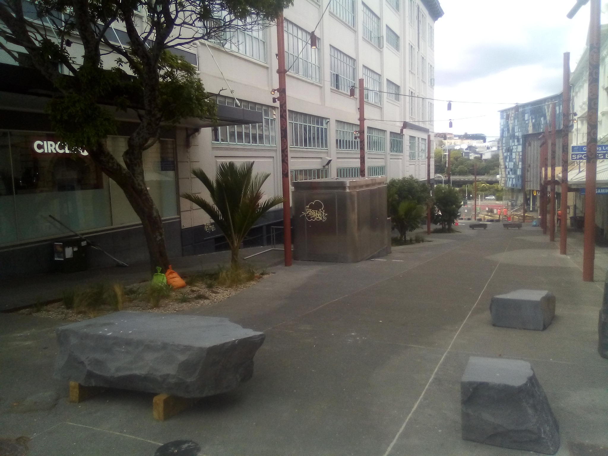 K Road - The top of the street is now fitted with traffic barriers - a ...
