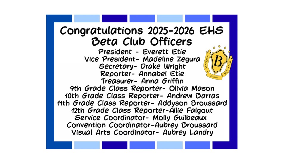 Erath - Congrats to our new Beta Officers! | Facebook